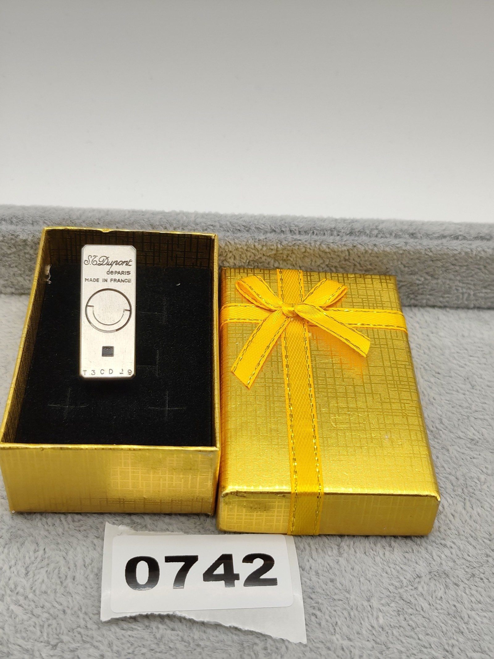 S.T. Dupont Silver Tone Tie Clip Made in France