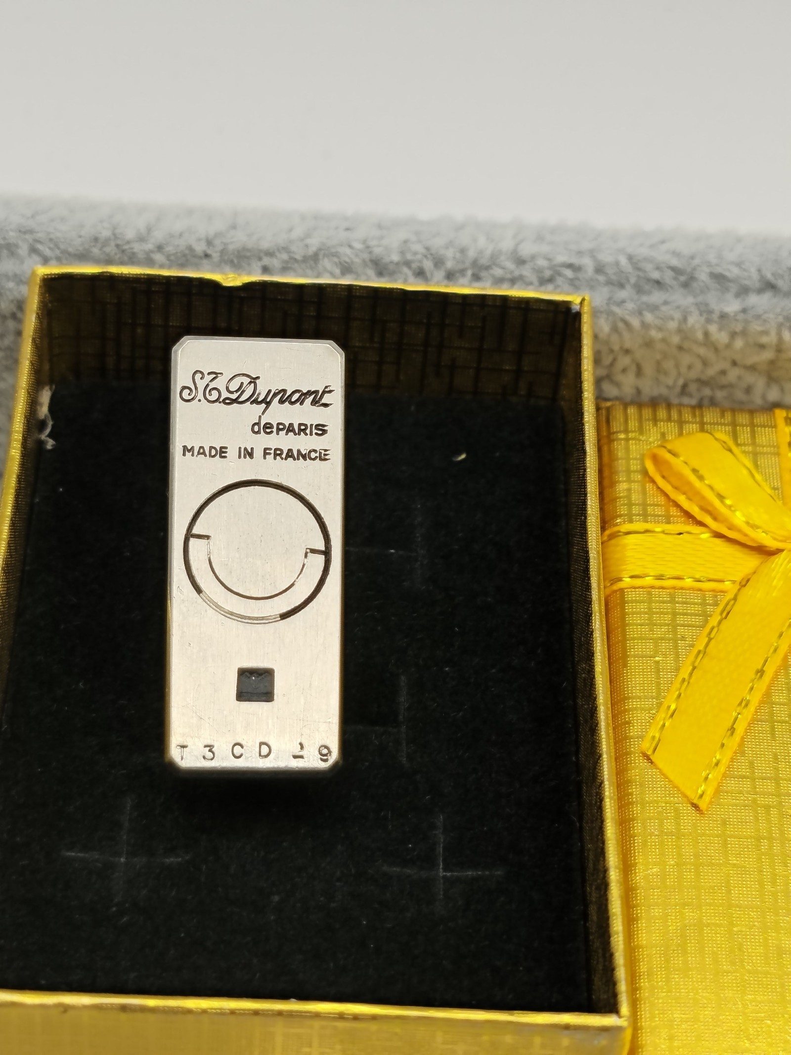 S.T. Dupont Silver Tone Tie Clip Made in France image 2