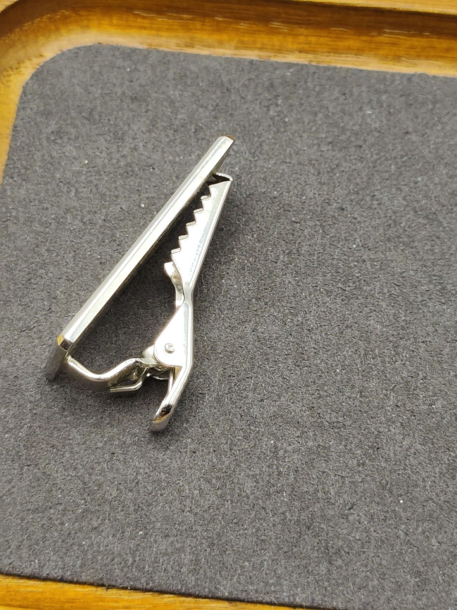 S.T. Dupont Silver Tone Tie Clip Made in France image 4