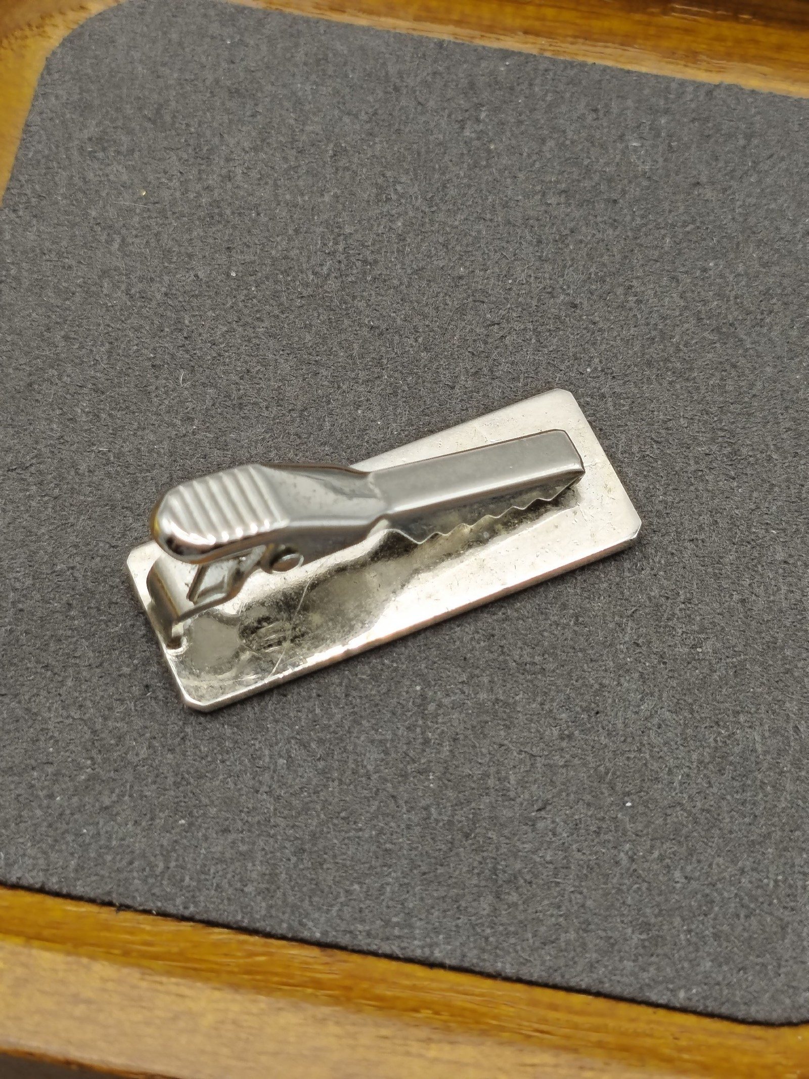 S.T. Dupont Silver Tone Tie Clip Made in France image 5