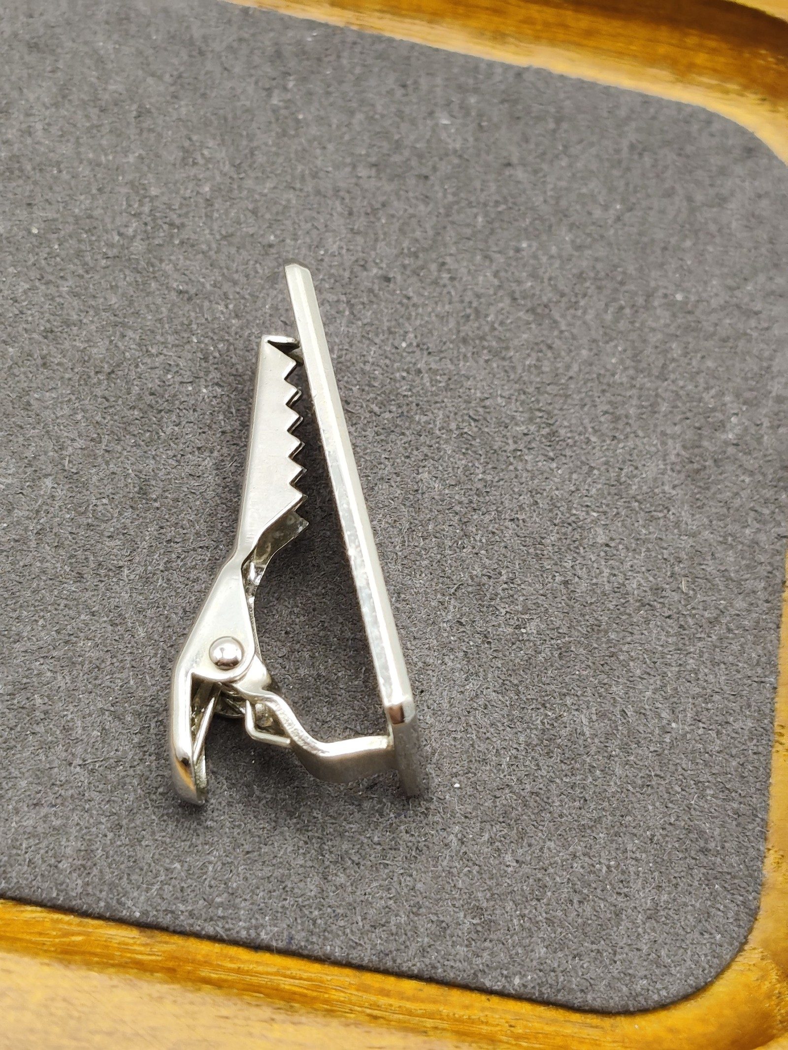 S.T. Dupont Silver Tone Tie Clip Made in France image 6
