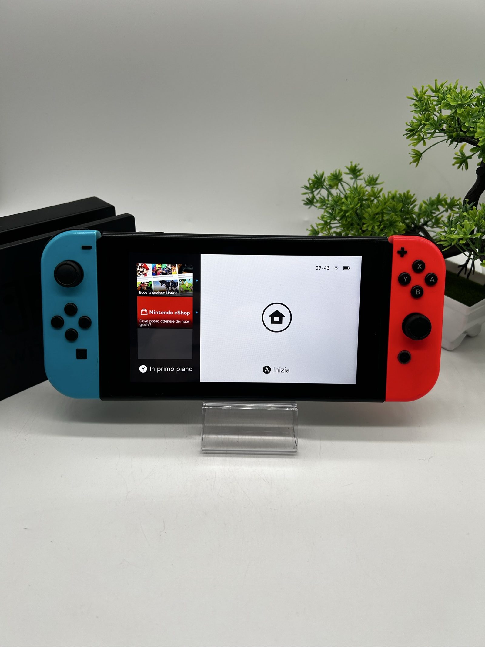 Nintendo Switch V2 Blu/Rossa + SD 128GB + Volante Joy-Con – Completa image 2