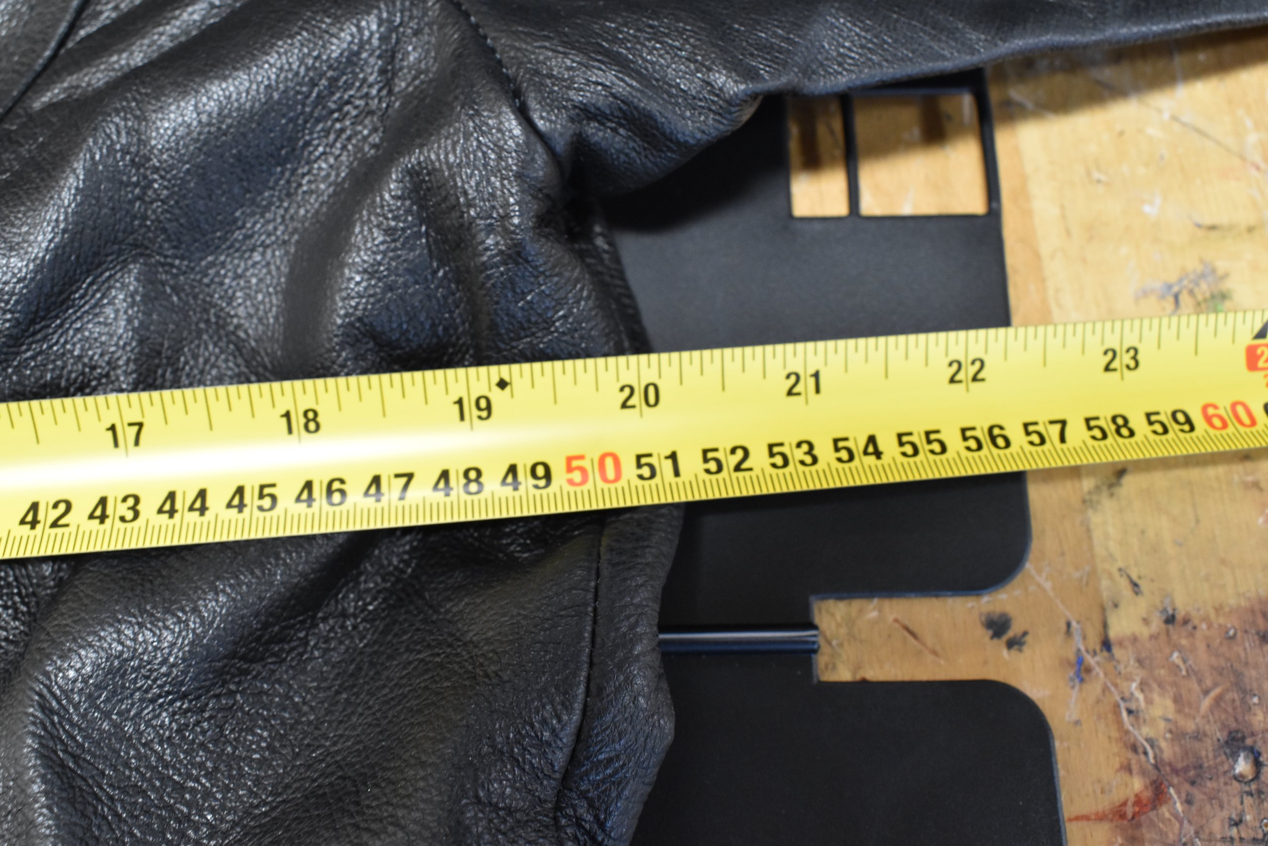 Worthington Black Genuine Leather Blazer Jacket Large image 5