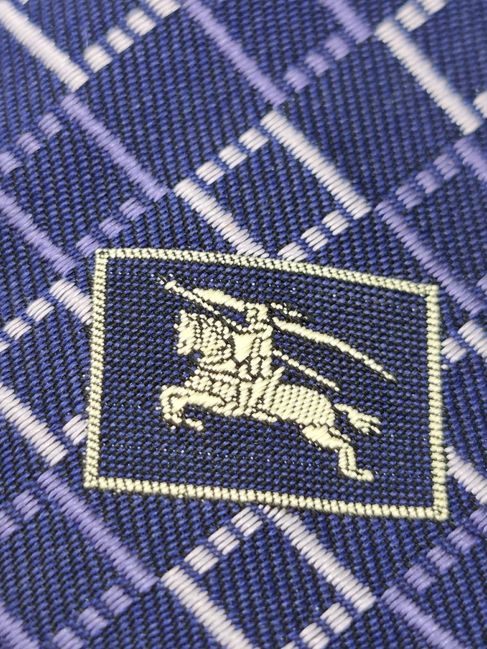 Burberry London Blue & White Patterned Silk Tie image 3