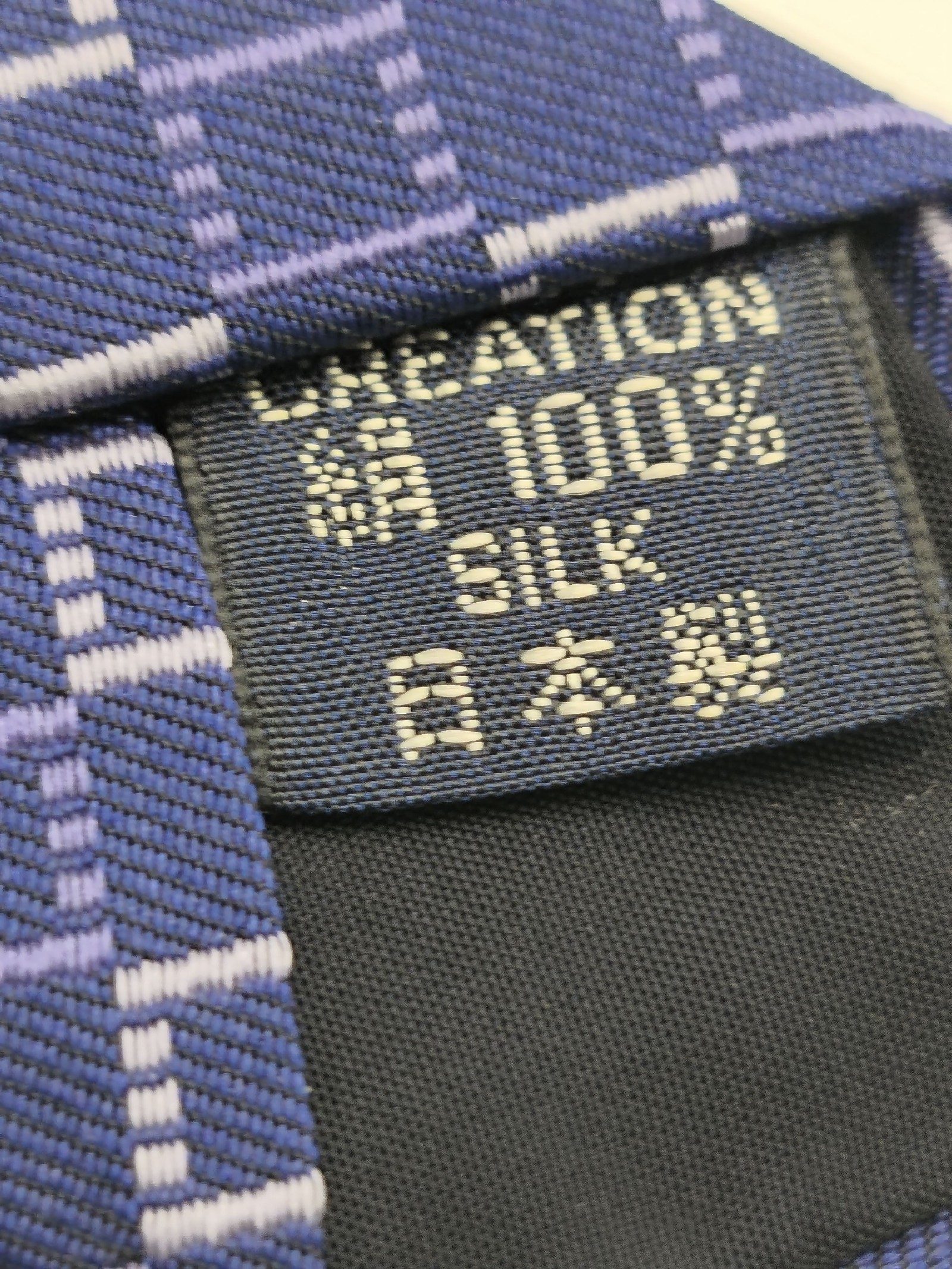 Burberry London Blue & White Patterned Silk Tie image 5
