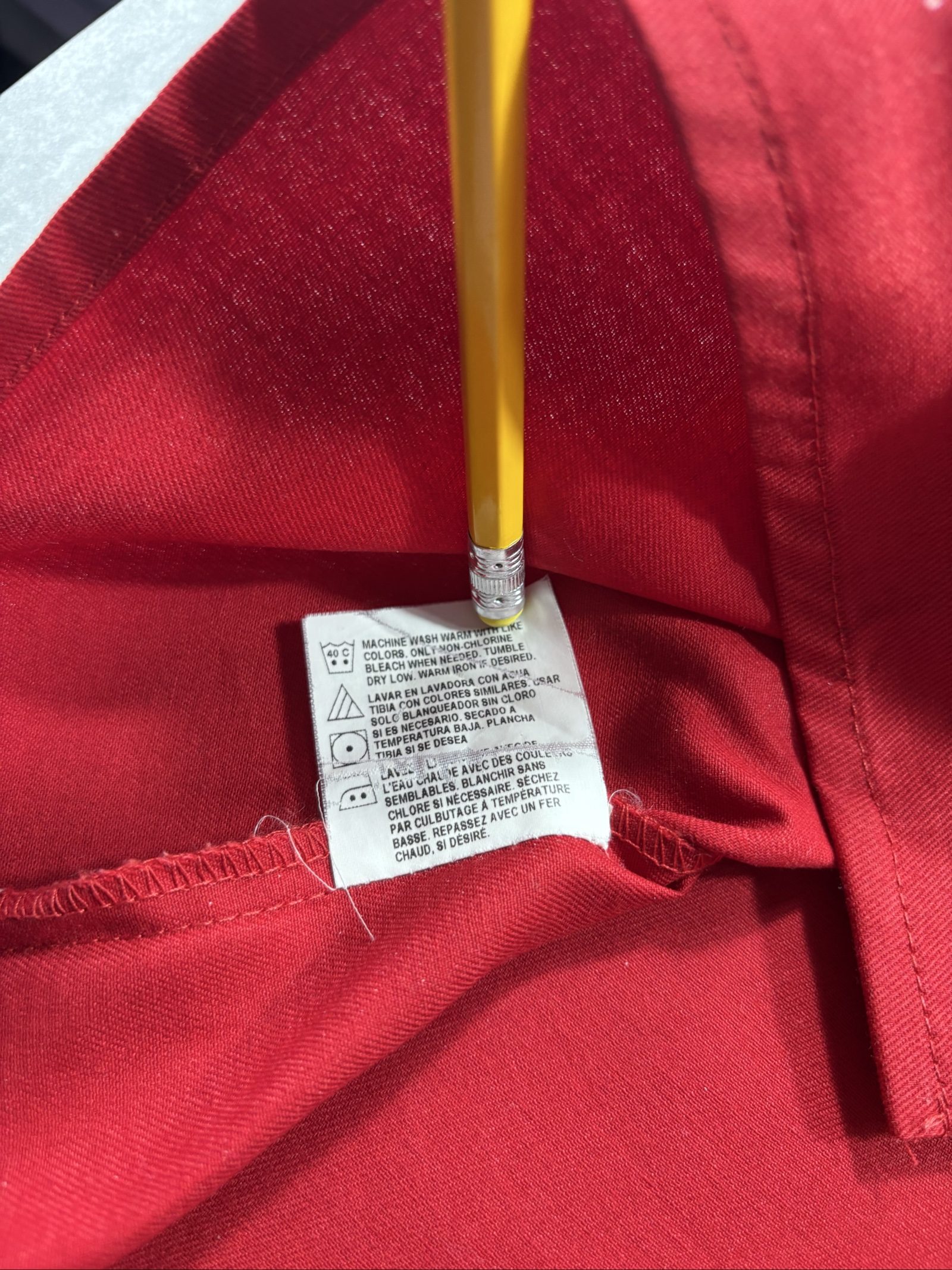 Dickies Red Short Sleeve Shirt XL Embroidered Logo image 7