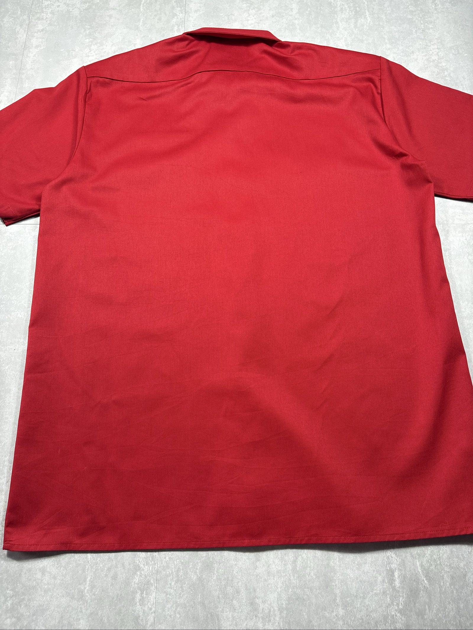 Dickies Red Short Sleeve Shirt XL Embroidered Logo image 5
