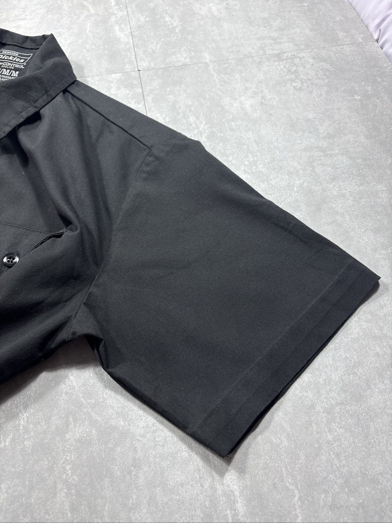 Dickies Men's Black Temp-Control Poly-Cotton Work Shirt M image 6