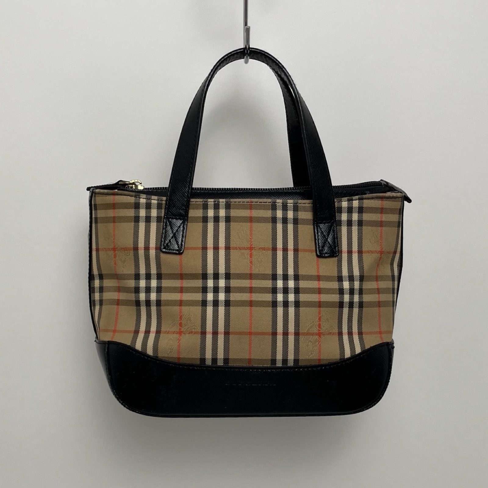 Burberry Nova Check Haymarket Canvas/Leather Mini Tote Bag