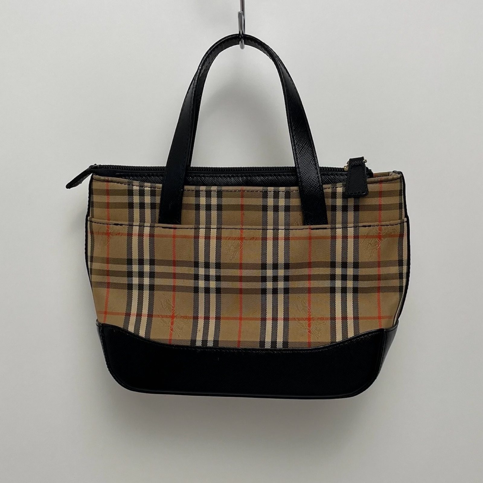 Burberry Nova Check Haymarket Canvas/Leather Mini Tote Bag image 2
