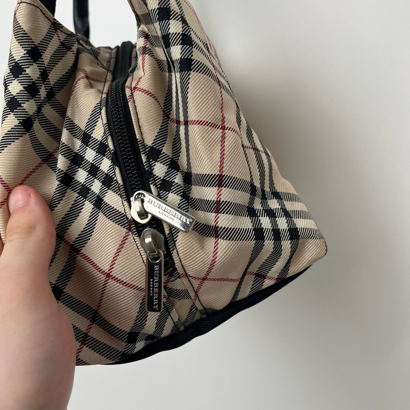 Burberry Blue Label Cream Nova Check Canvas Mini Tote Bag image 4