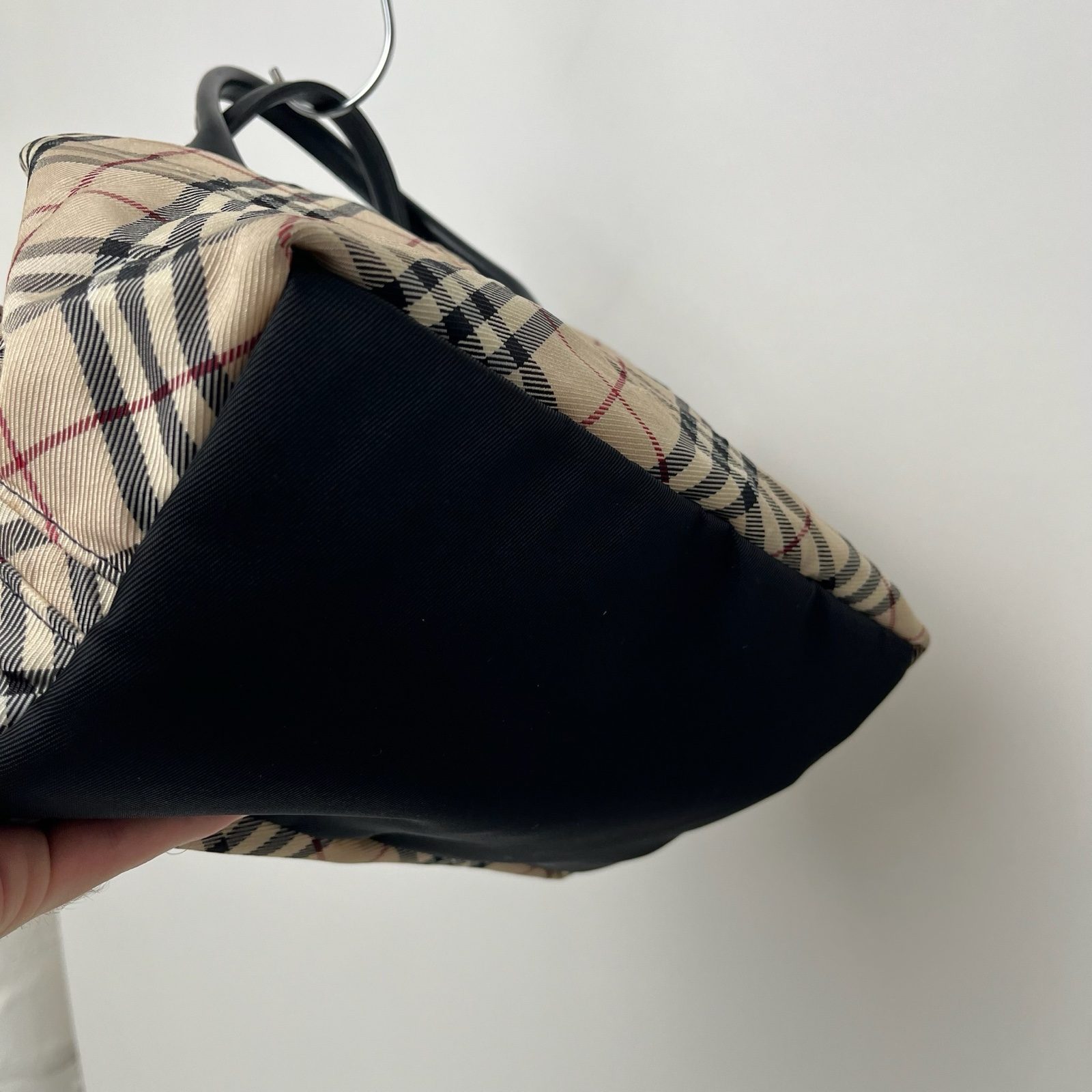 Burberry Blue Label Cream Nova Check Canvas Mini Tote Bag image 5