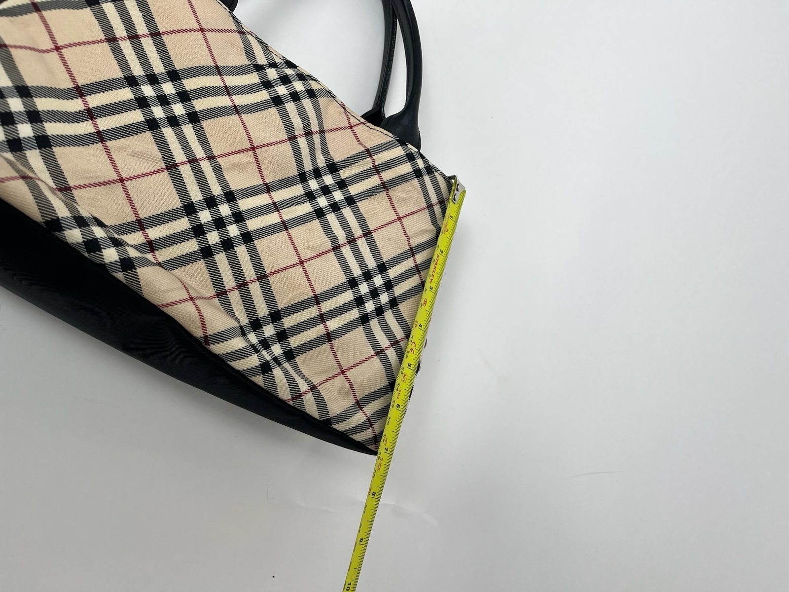 Burberry Blue Label Cream Nova Check Canvas Mini Tote Bag image 9
