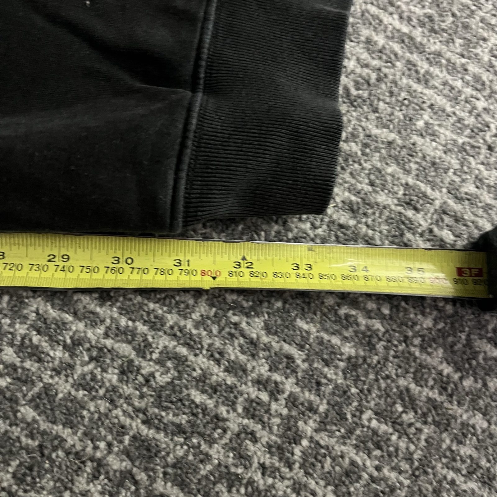 Stone Island Black Sweatpants Compass Patch Drawstring Waist image 9