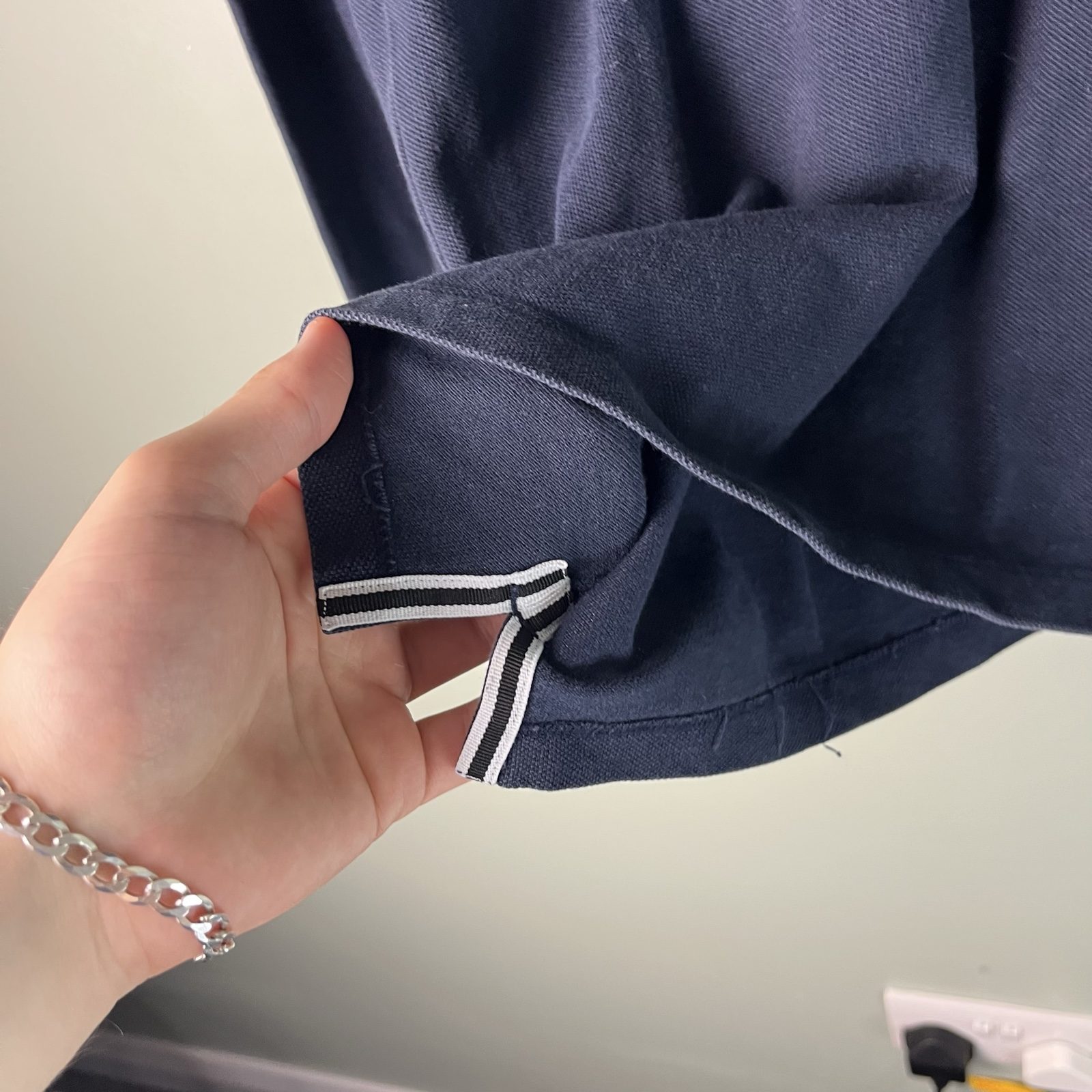 Stone Island Men's Navy Long Sleeve Polo Shirt Regular image 4