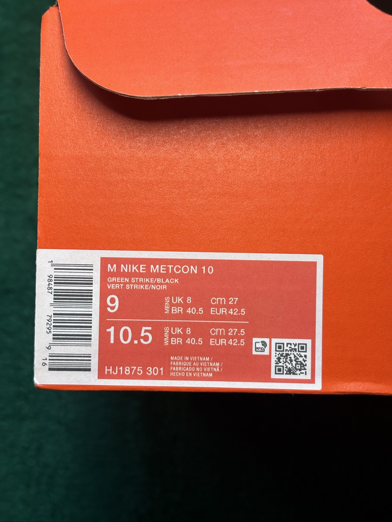 UK 8 Nike Metcon 10 | Green Strike Lime HJ1875-301 image 6