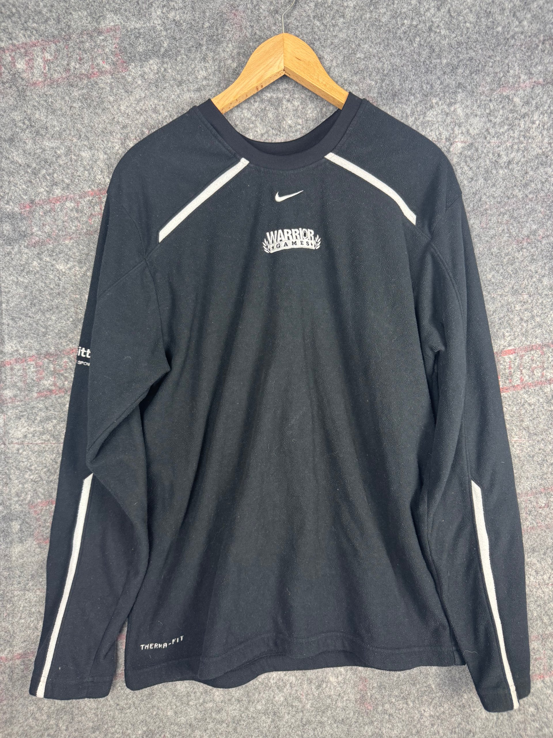 Nike Black Warrior Games ARMY Therma-FIT Fleece Sweatshirt Small (Unisex)
