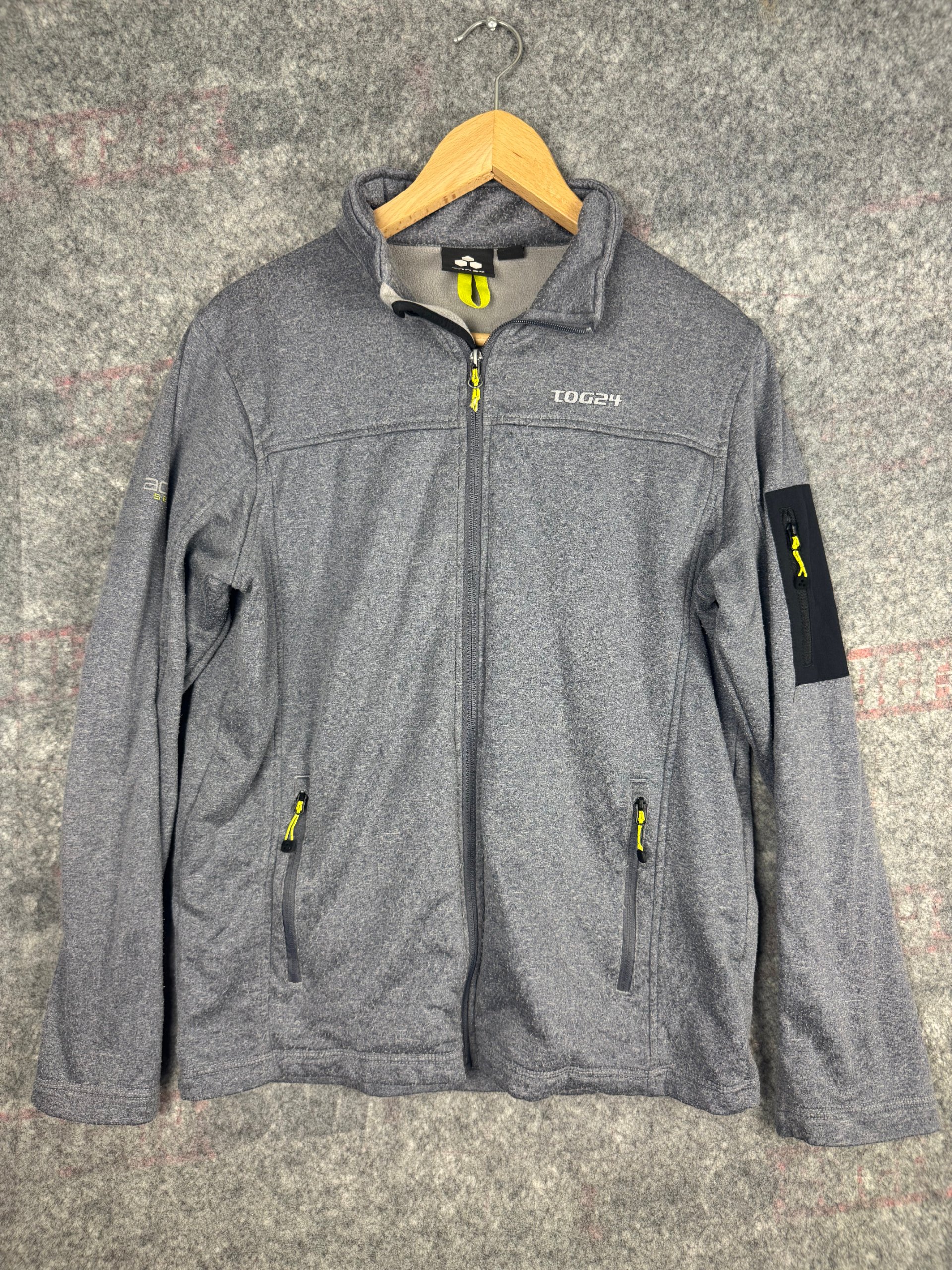 TOG24 Grey Funnel Neck Fleece Jacket Men’s Medium