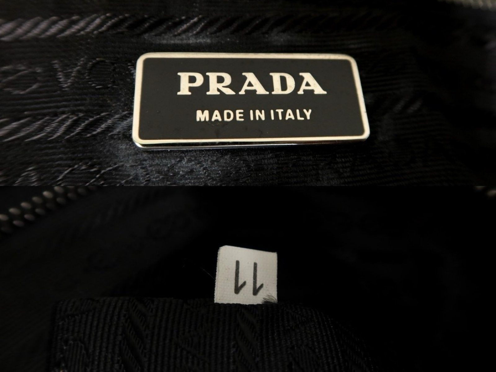 Prada Black Nylon & Leather Tote Bag image 8