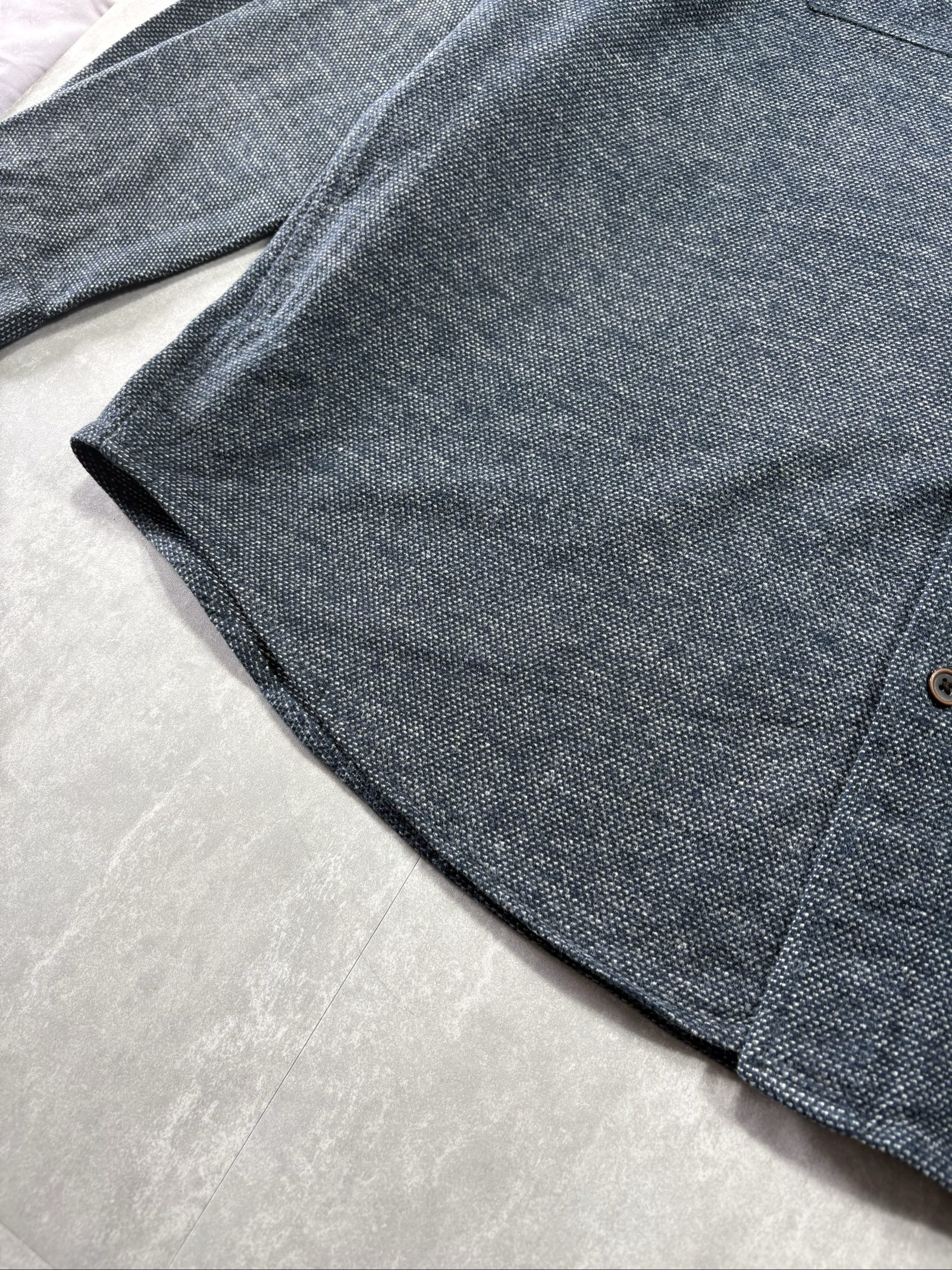 Dickies Men's Blue Cotton HeavyWeight Shirt XL Button Up image 4