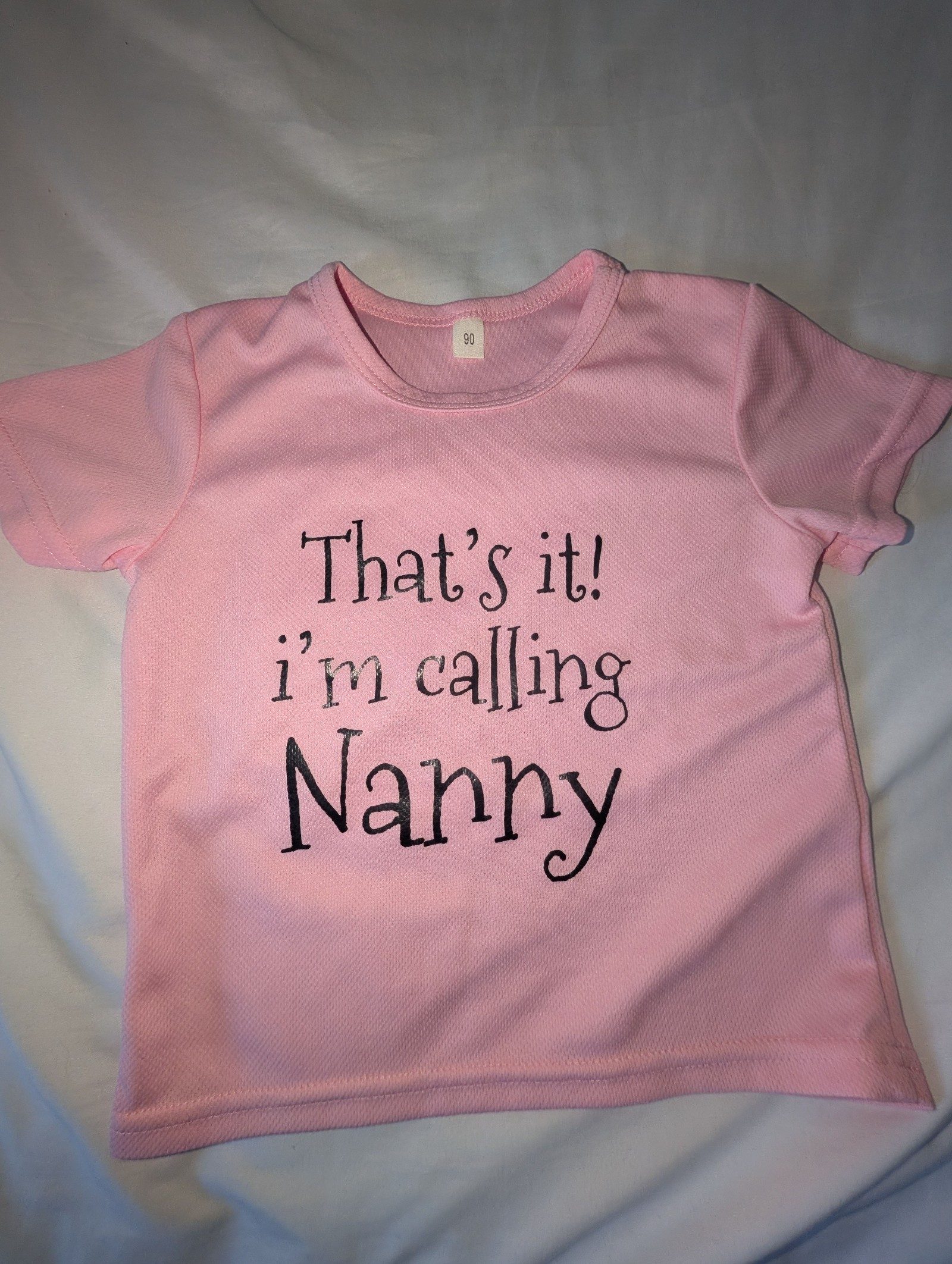 Pink Kids' Printed Cotton T-Shirt