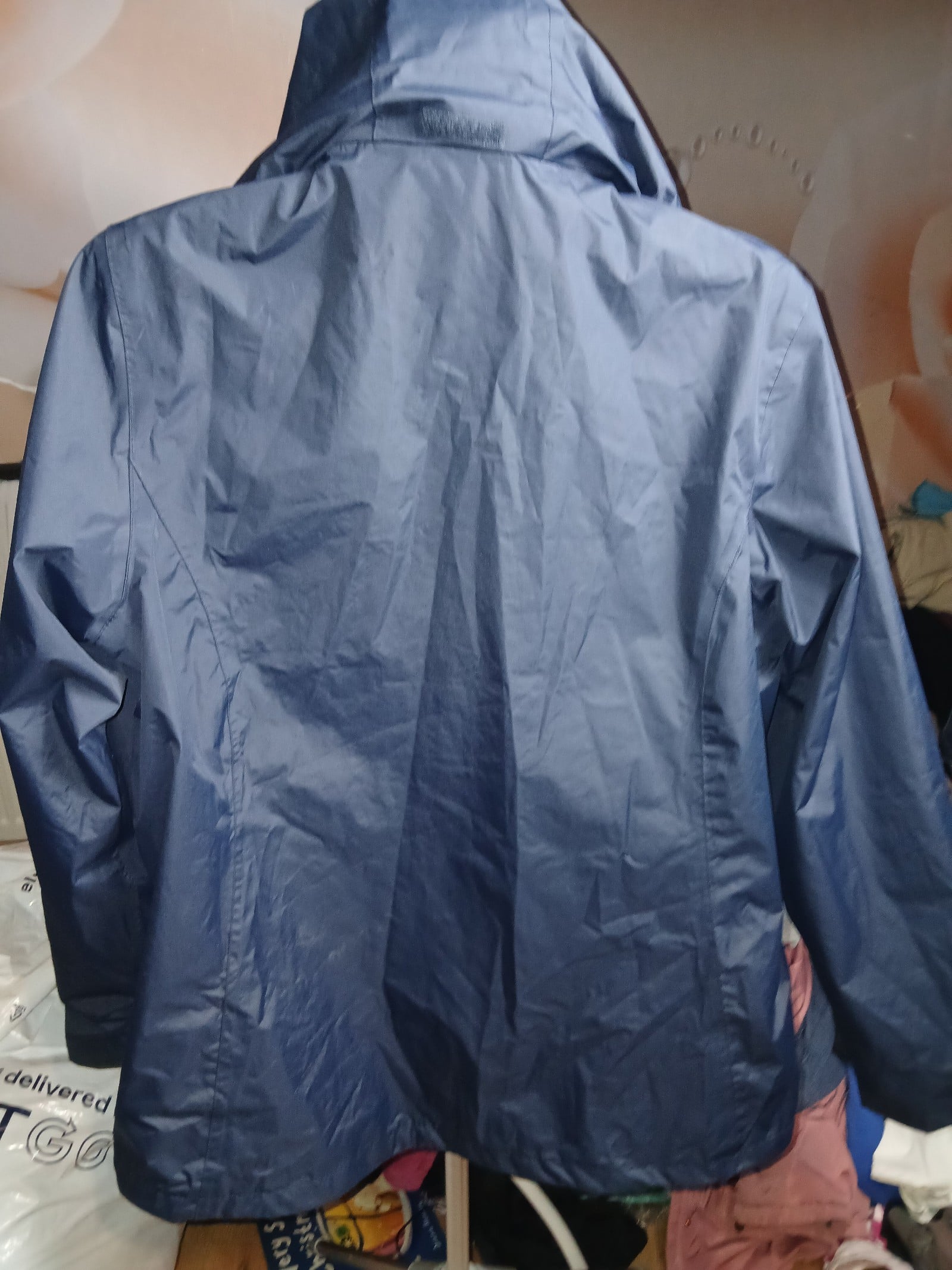Regatta Navy Waterproof Jacket UK 20 Womens 3XL image 2