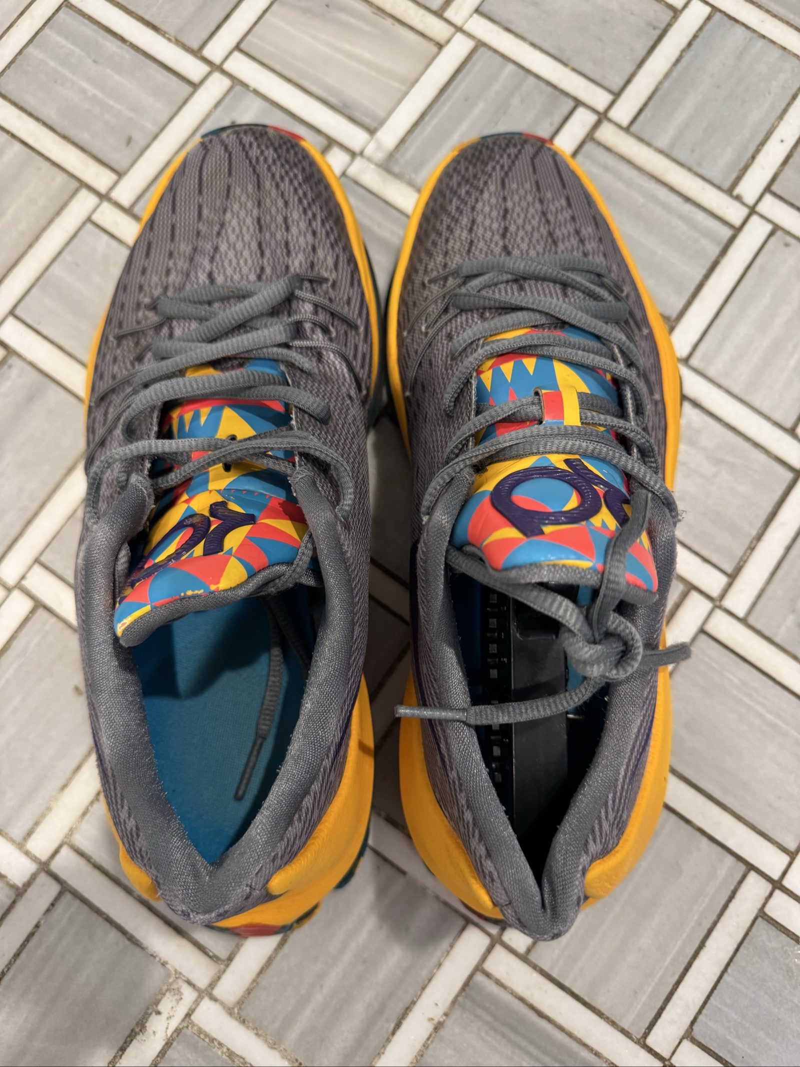Nike KD 8 PG County Kevin Durant Basketball Shoes – Multicolor – Youth 7Y image 8