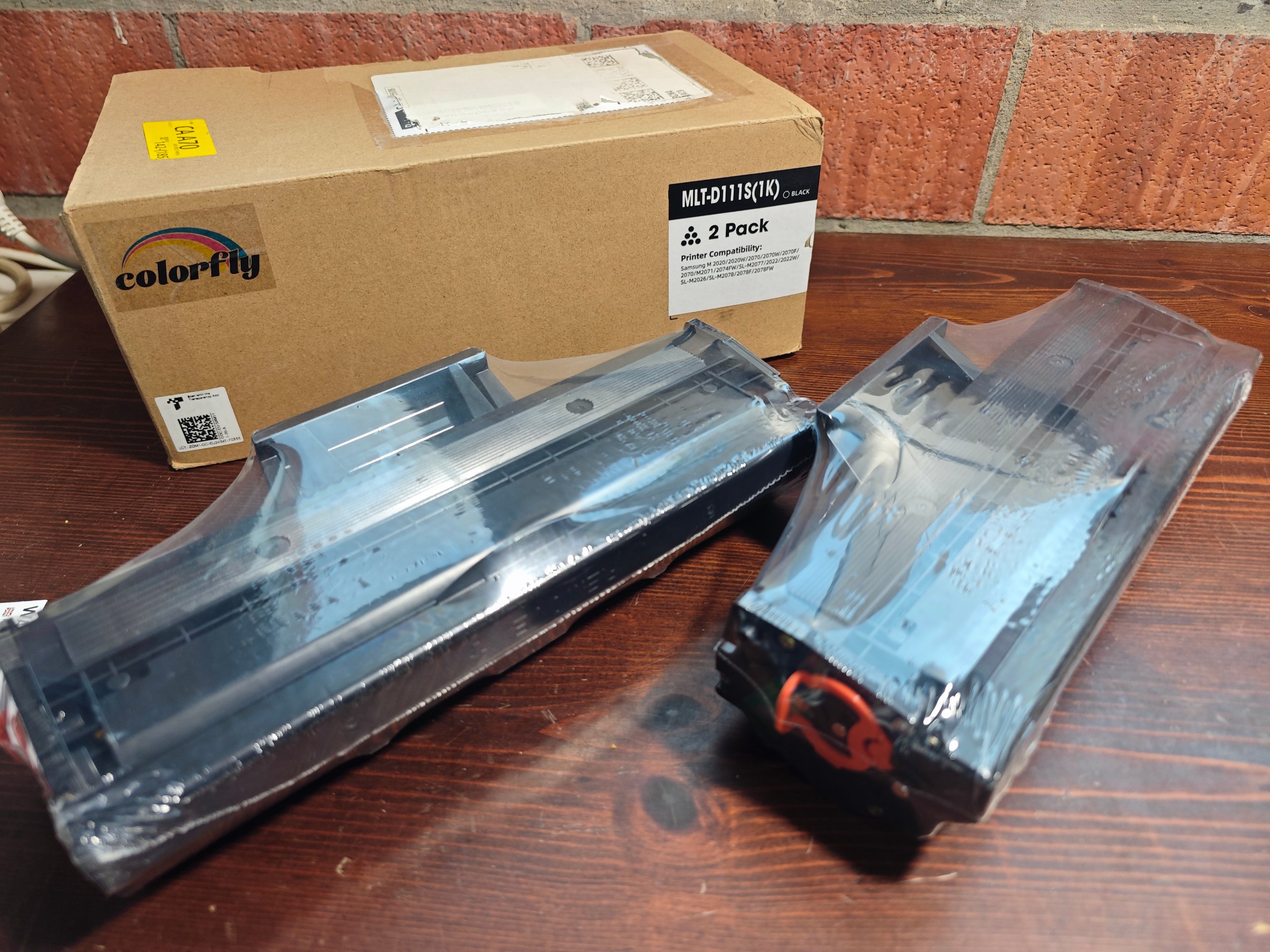 Toner Mlt D111s Samsung M2020 M2070 2 Pezzi Nero Nuovi Compatibili Colorfly X0025tqx99 image 2