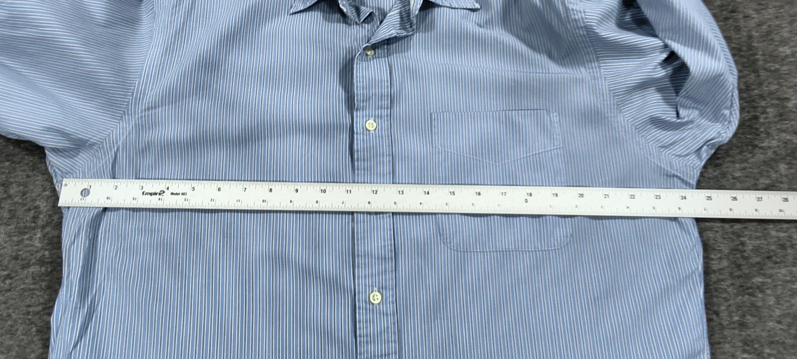 Polo by Ralph Lauren Blue & White Striped Dress Shirt Medium Cotton image 5