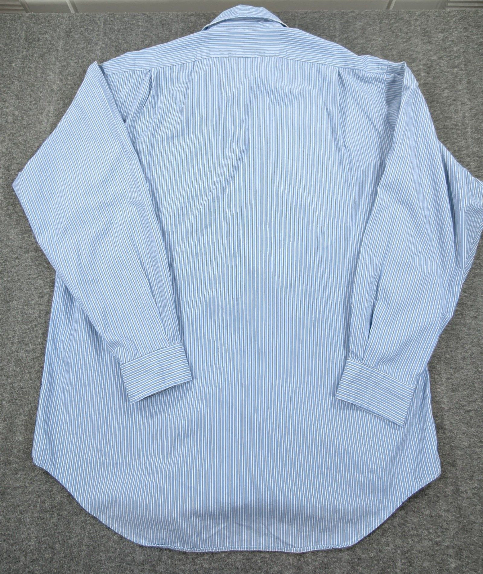 Polo by Ralph Lauren Blue & White Striped Dress Shirt Medium Cotton image 7