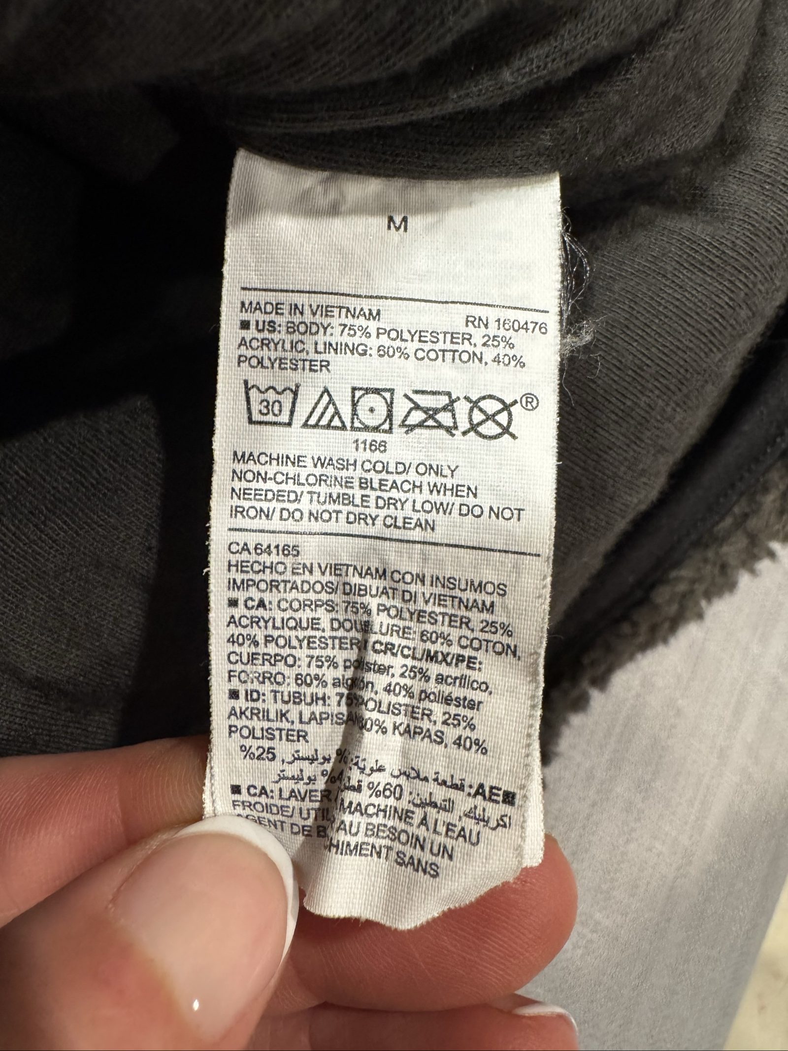 Men’s Old Navy Sherpa Fleece Full Zip Jacket – Olive Green – Medium image 4