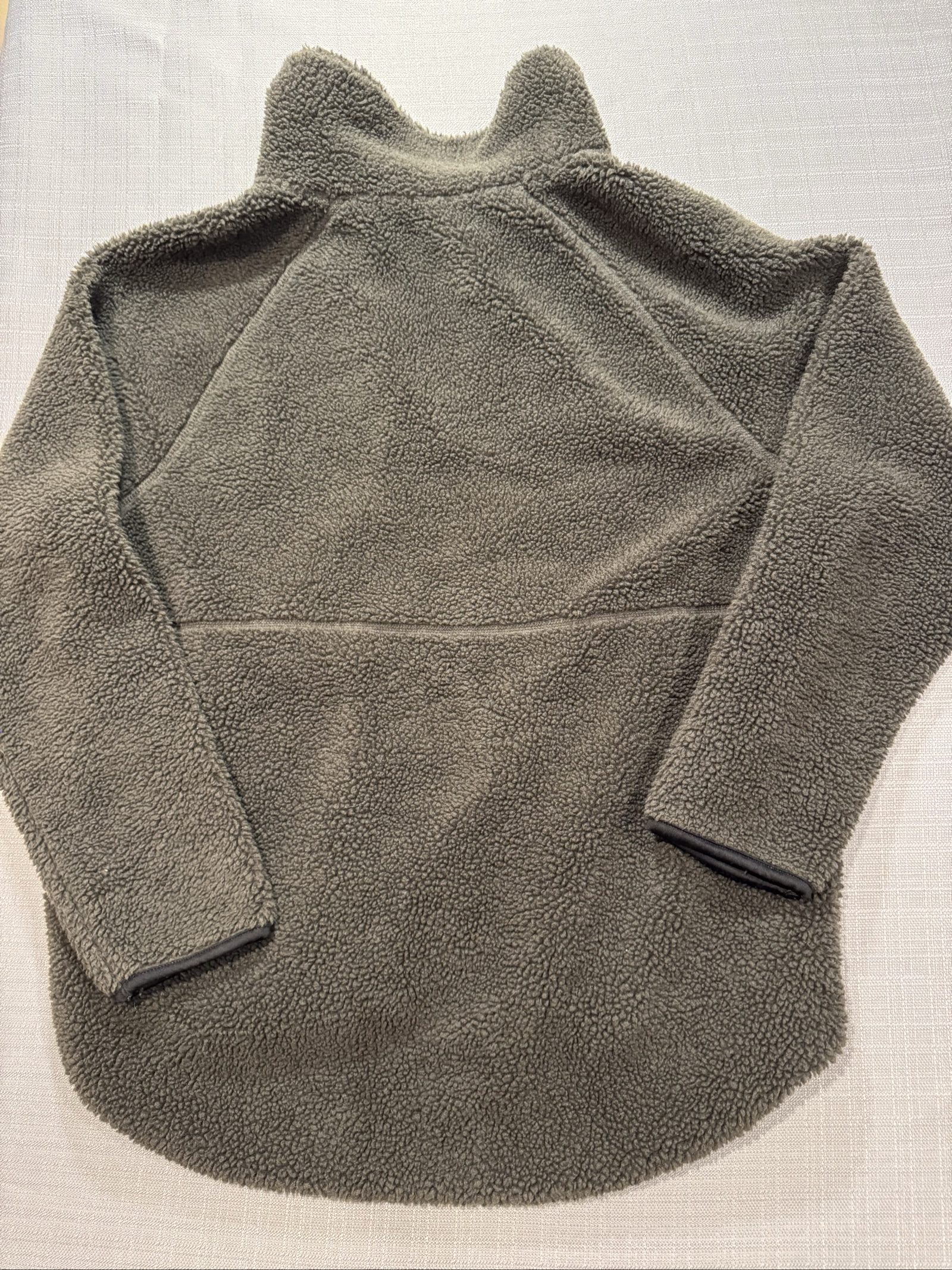 Men’s Old Navy Sherpa Fleece Full Zip Jacket – Olive Green – Medium image 5