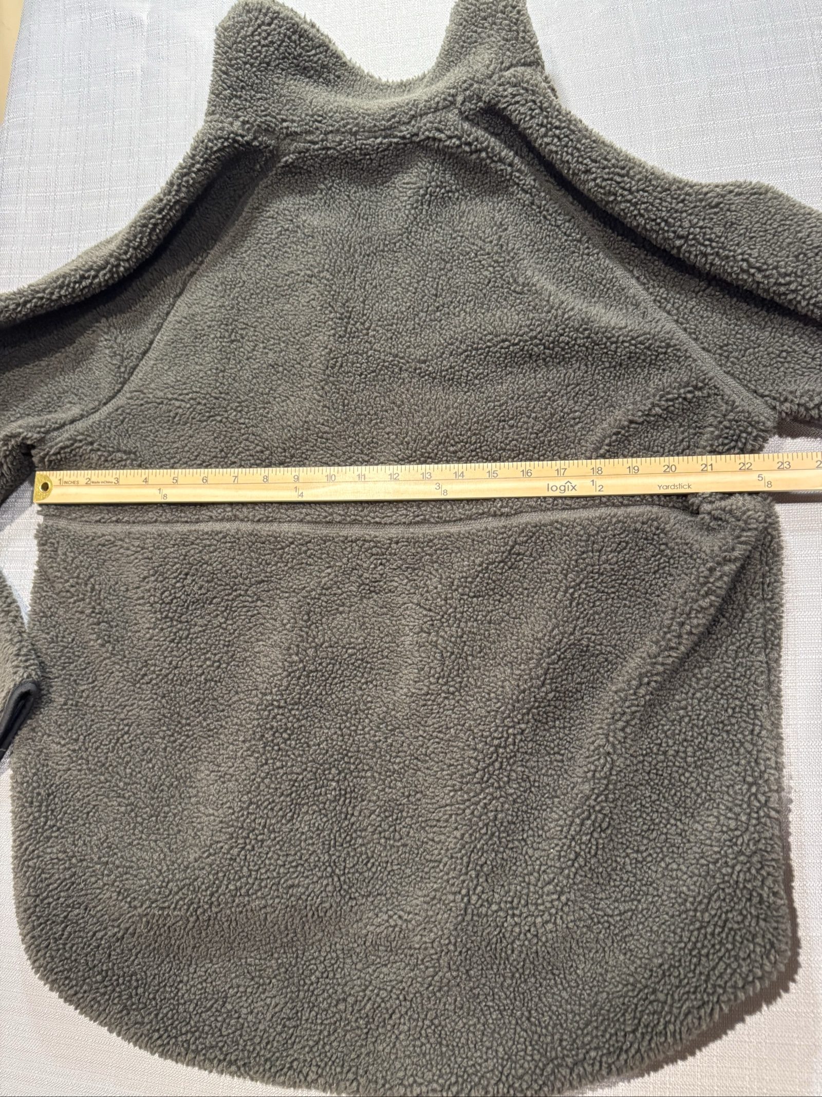 Men’s Old Navy Sherpa Fleece Full Zip Jacket – Olive Green – Medium image 7