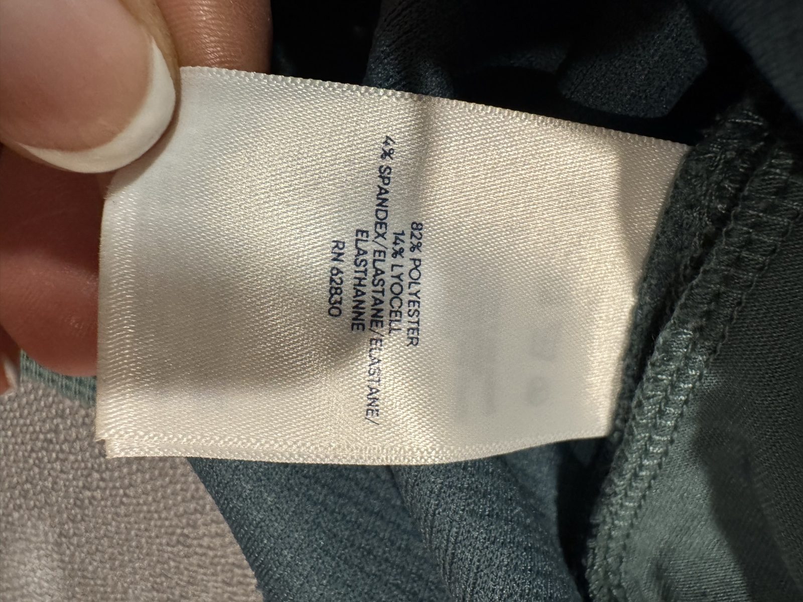 Lands' End Men's Sage Green Waffle Half-Zip Pullover Medium image 4