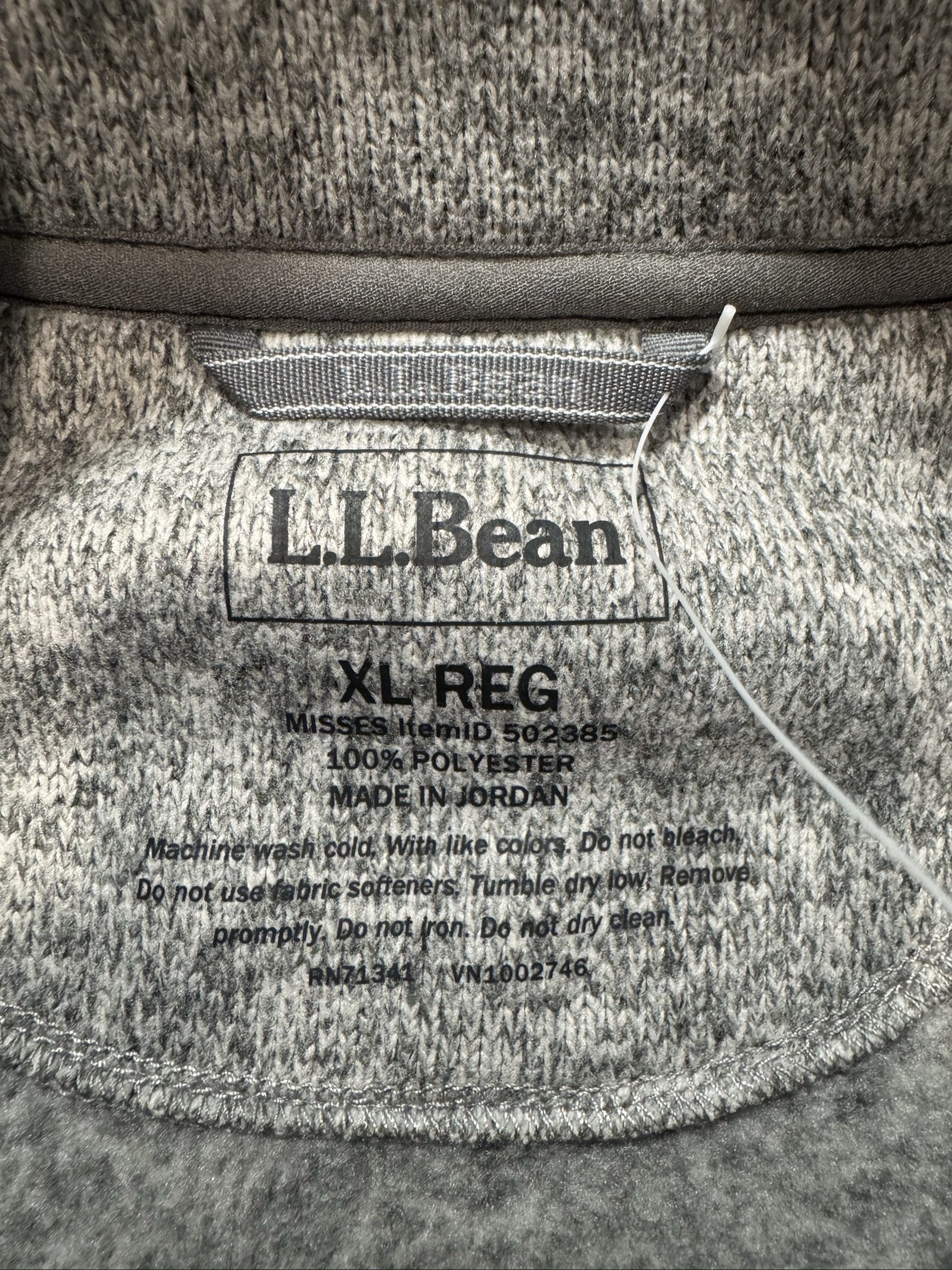 Men's NWT L.L.Bean Woodchuck Hard Cider Fleece Vest – Gray – XL image 4