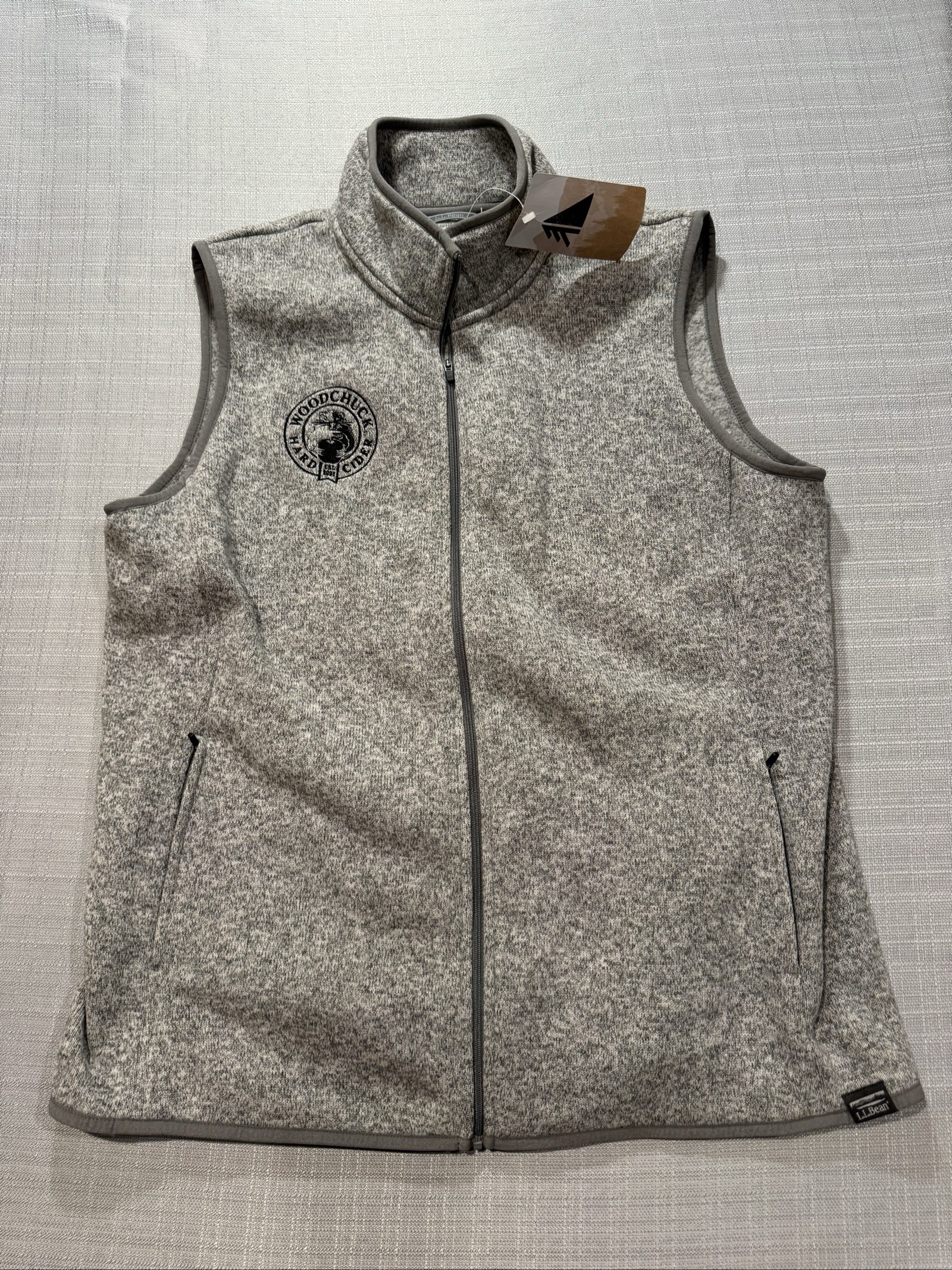 Men's NWT L.L.Bean Woodchuck Hard Cider Fleece Vest – Gray – XL