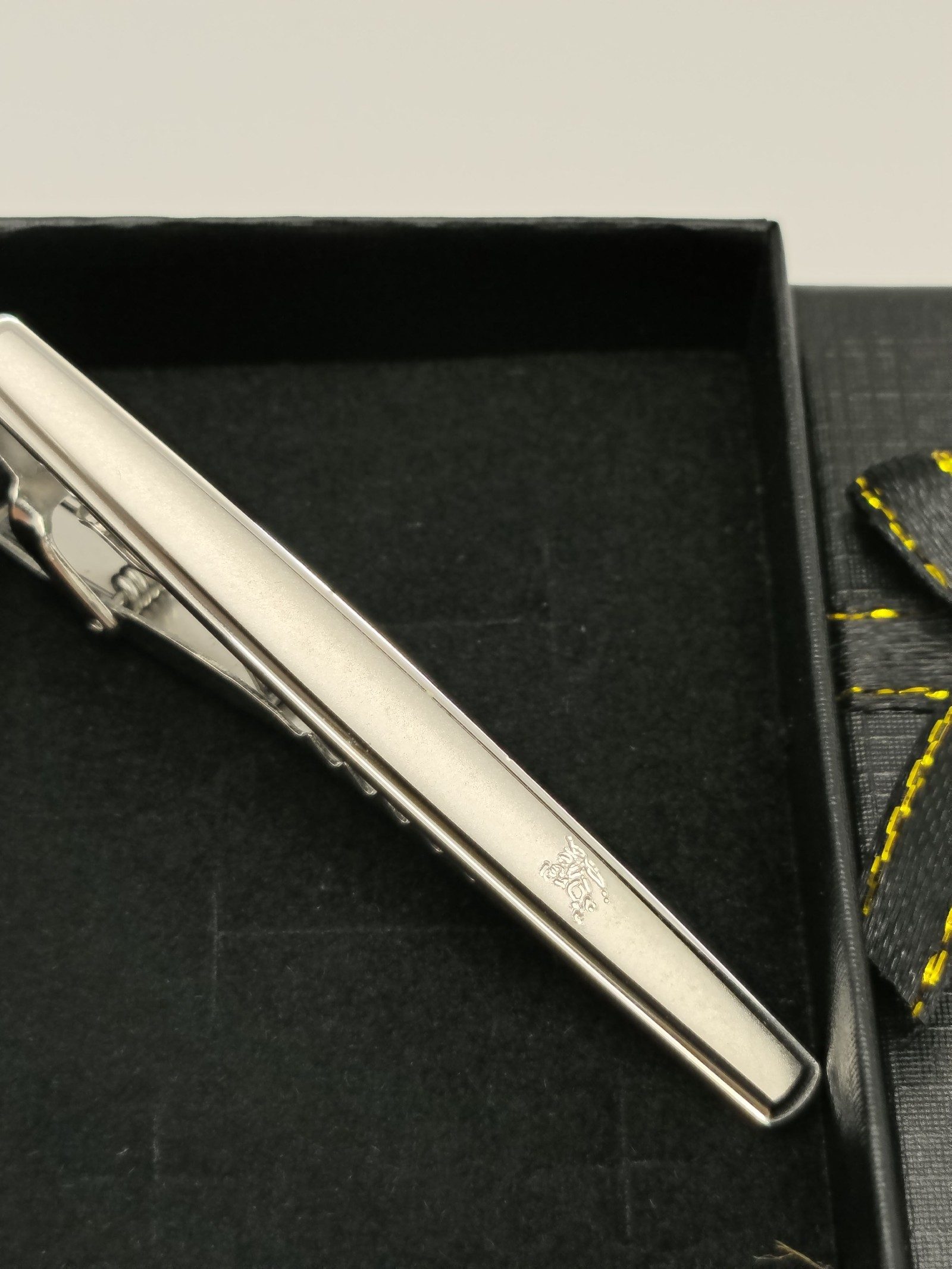 Burberry Silver Tone Men's Tie Clip image 2
