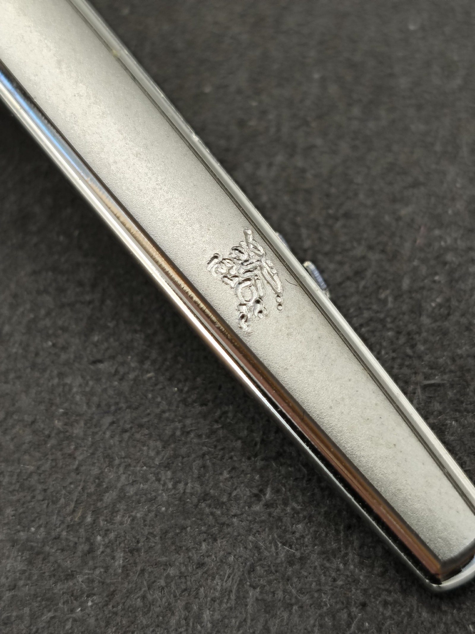 Burberry Silver Tone Men's Tie Clip image 7
