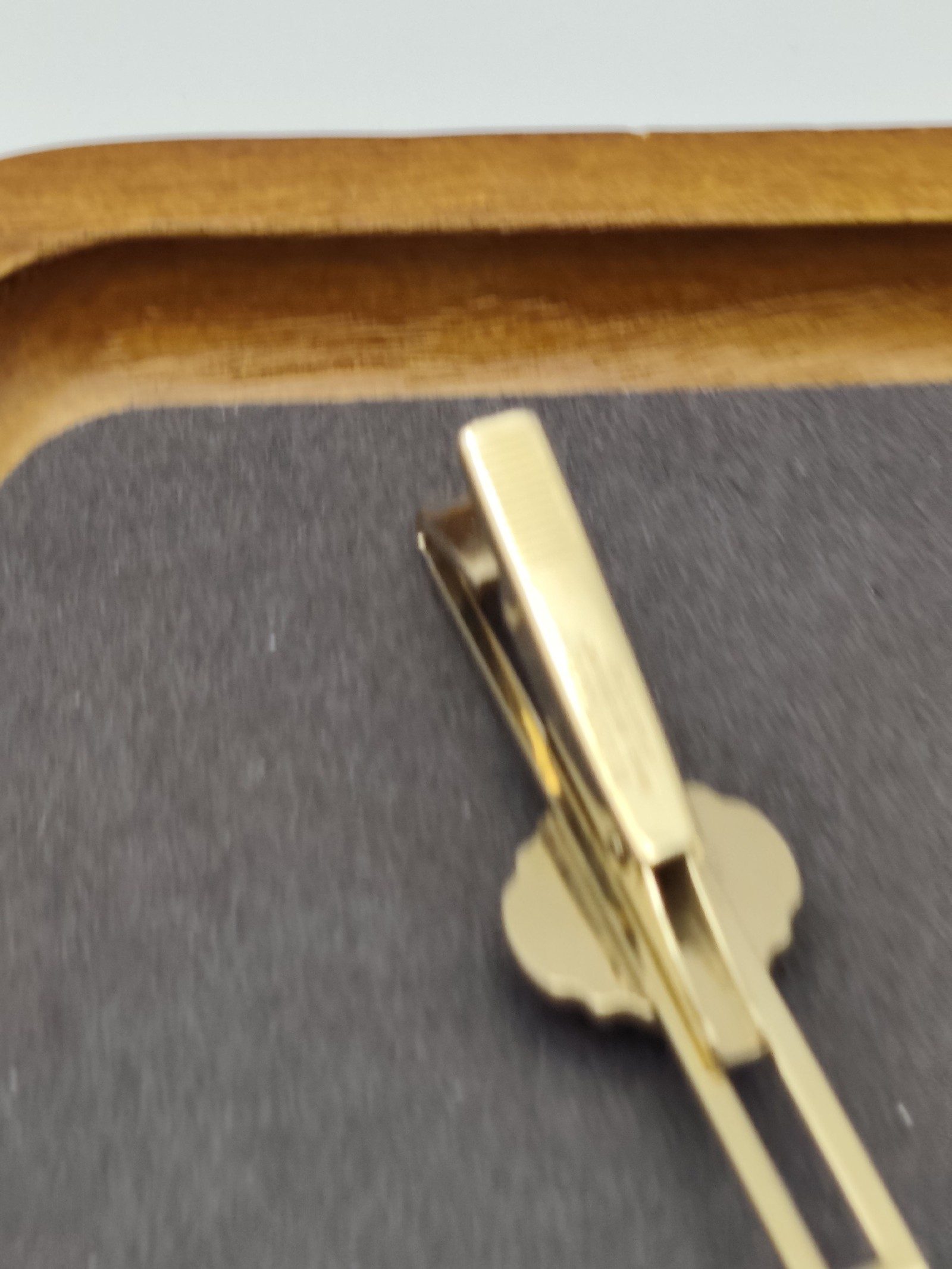 Wedgwood Gold Tone Blue Jasperware Tie Clip image 9