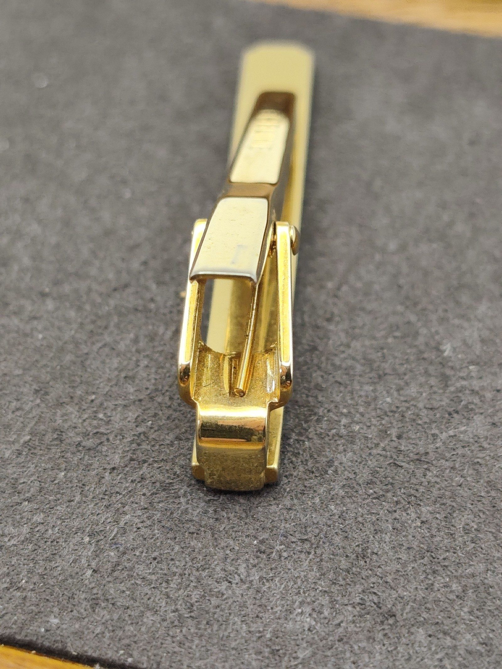 Celine Gold & Silver Tone Tie Clip with Logo image 10