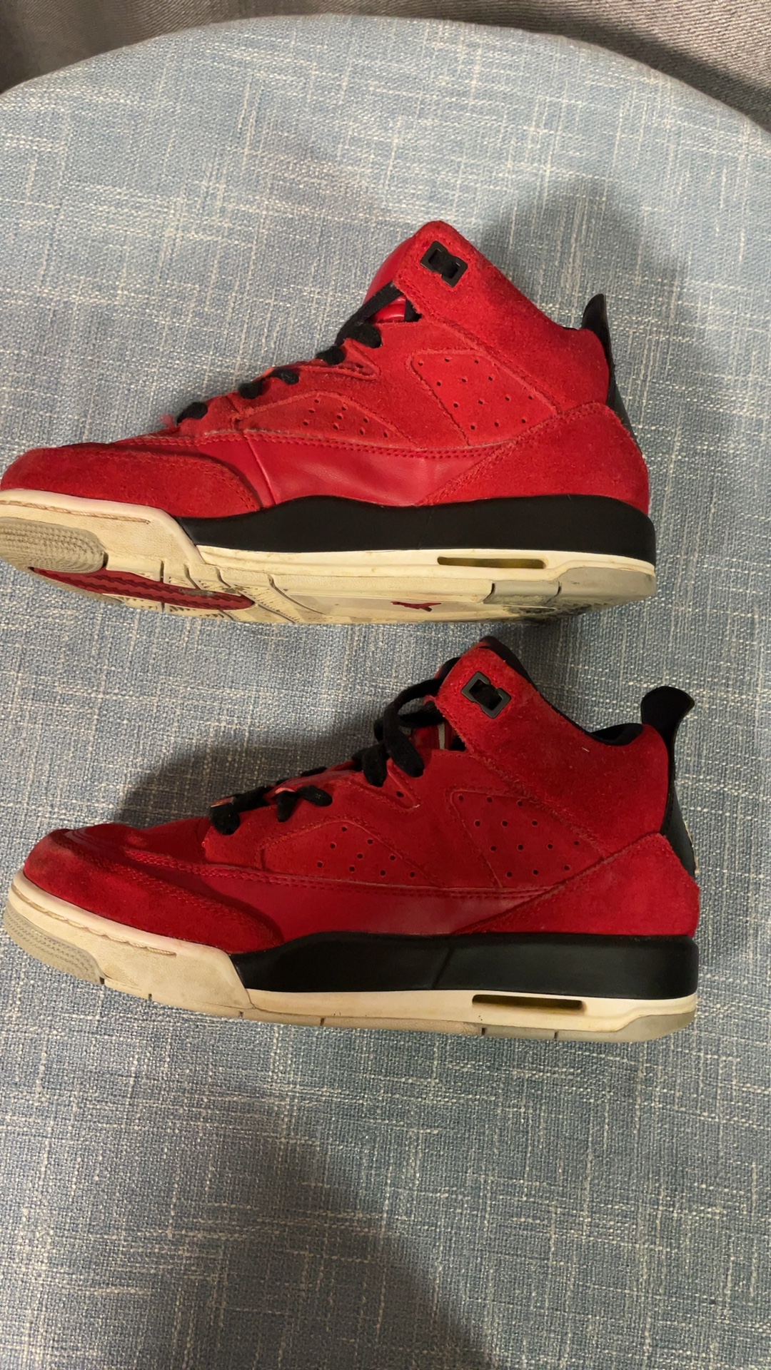 Jordan Red & Black Son Of Mars Sneakers US 5 image 4