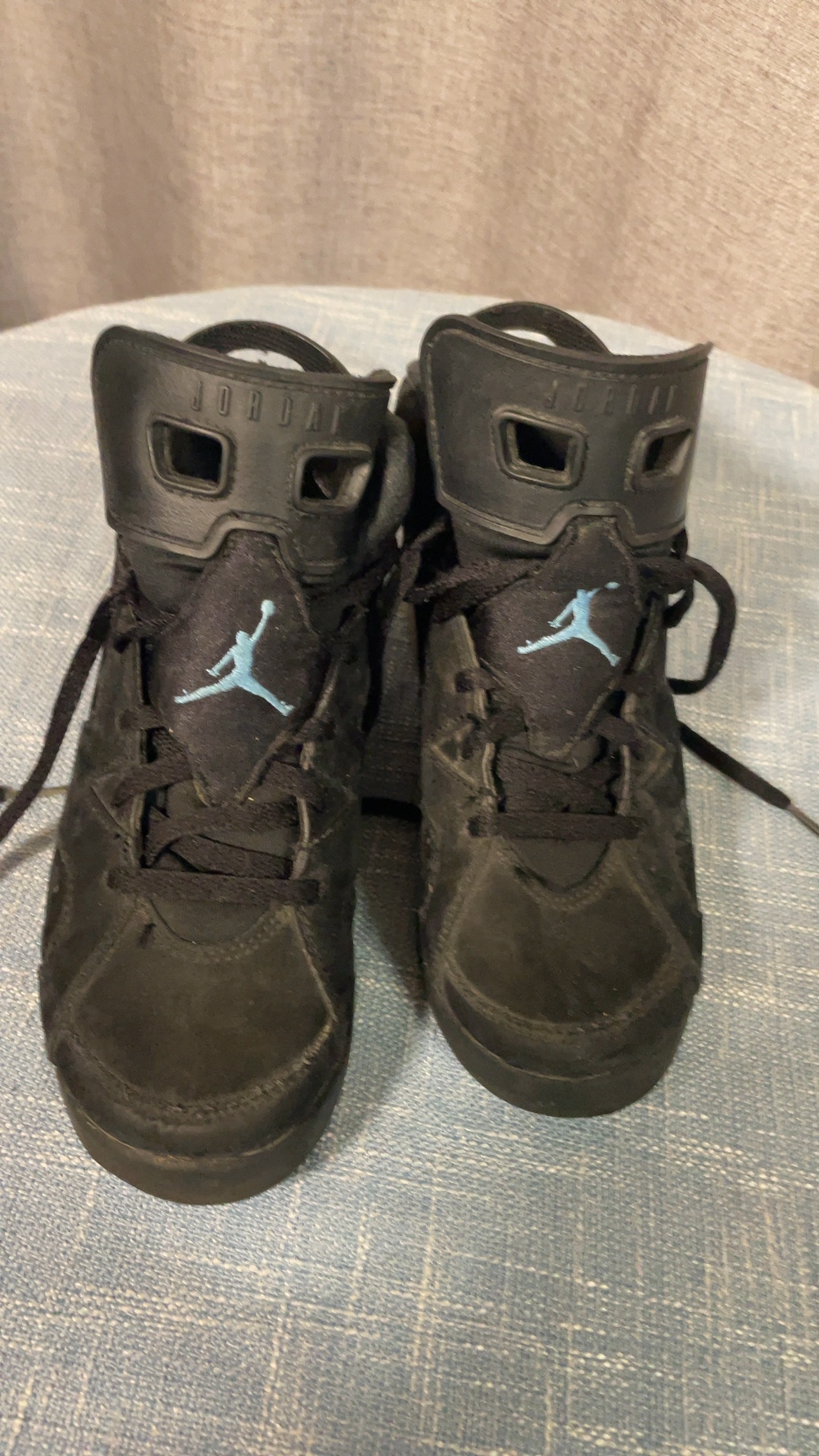 Air Jordan 6 Retro UNC GS Youth 3Y Black University Blue