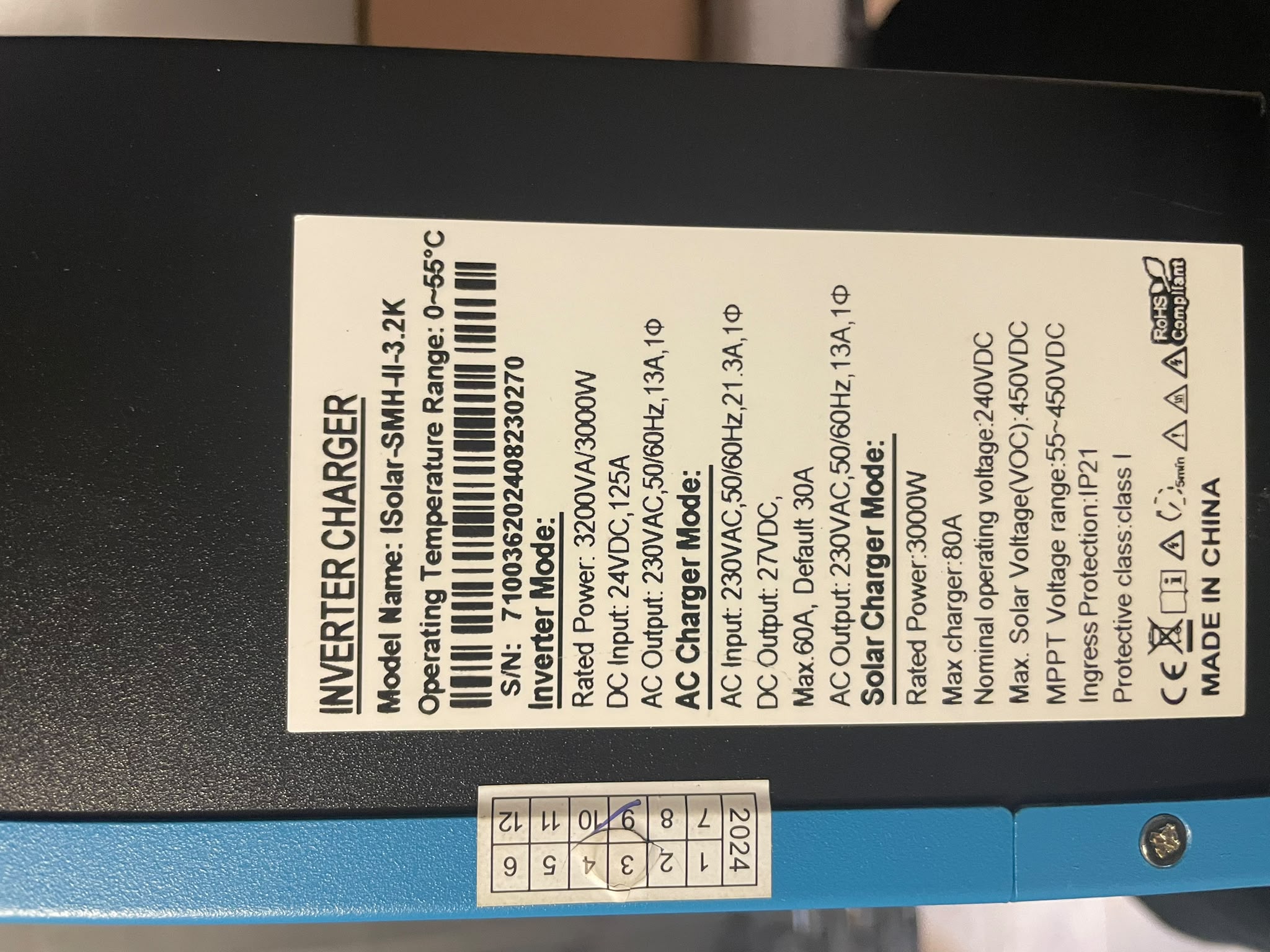 EASUN 3200VA / 3000W Hybride Solar Omvormer 24V MPPT 80A + WiFi image 2