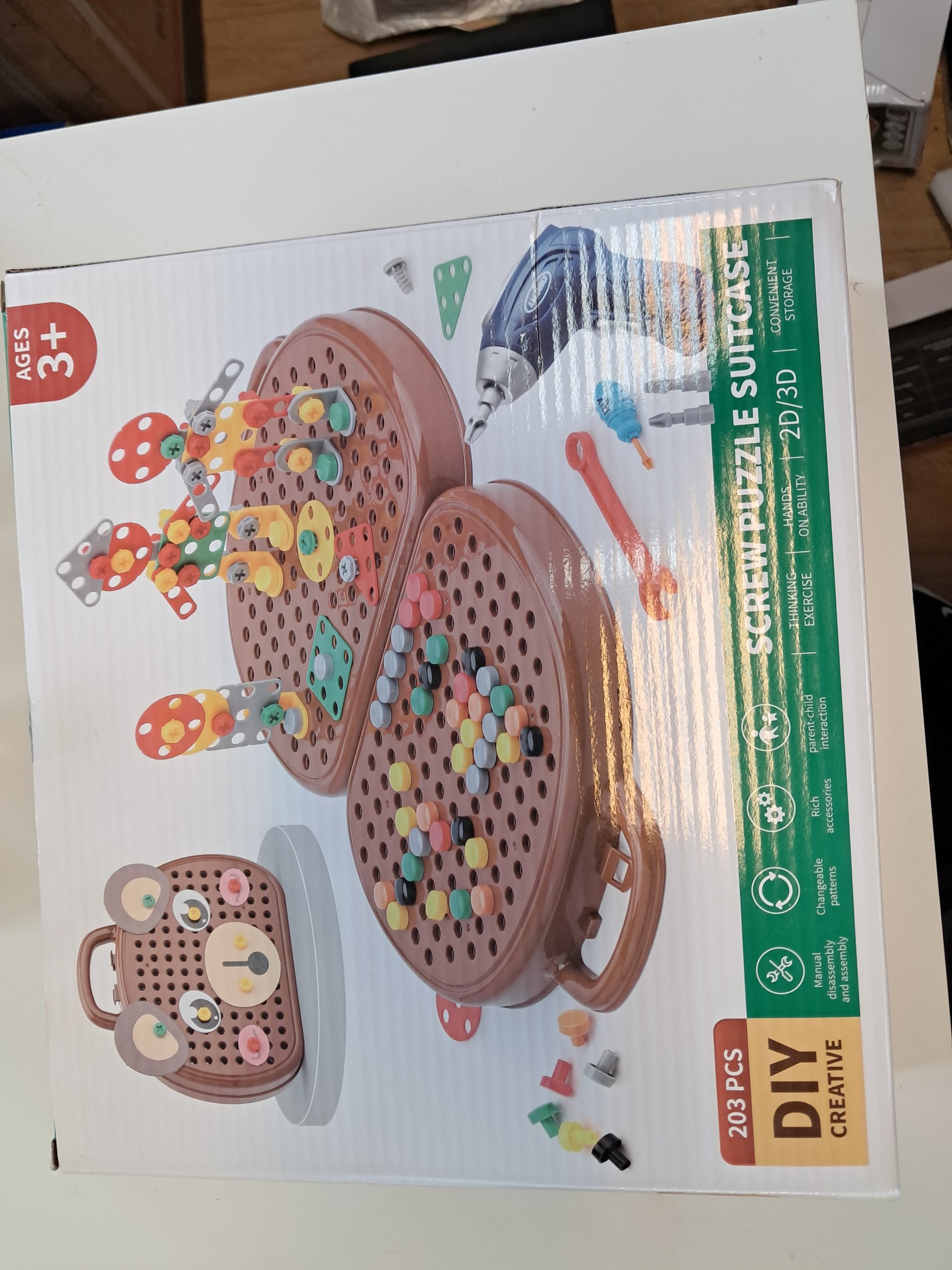203-delige Creatieve Mozaïek & Boormachine Speelset
