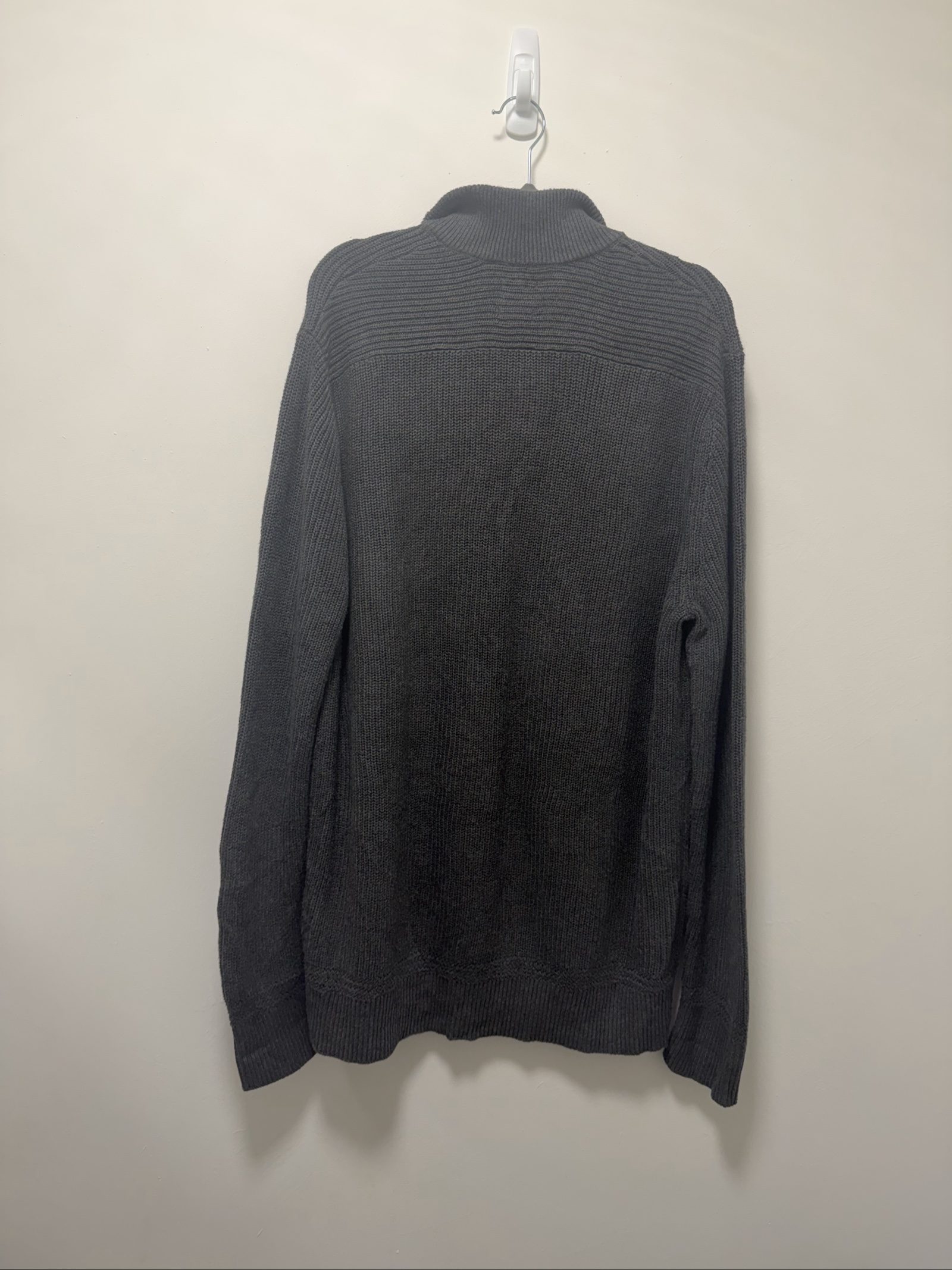 GAP Grey Mens Half Zip Knit Sweater Large image 3