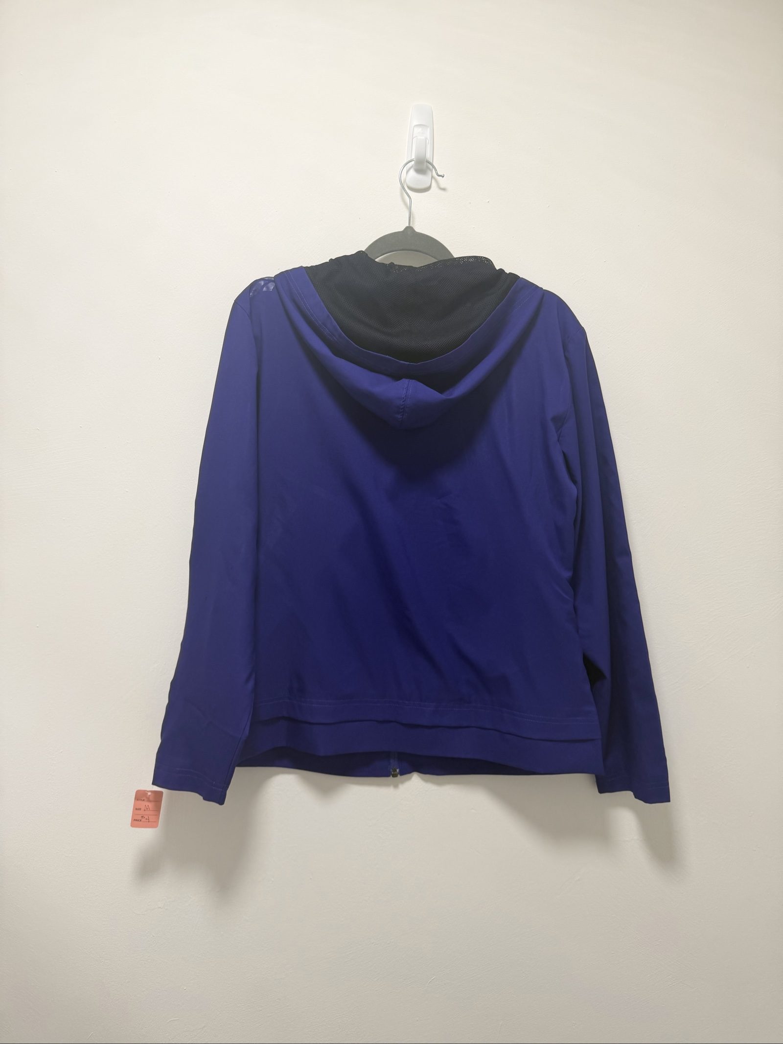 Reebok Women's Blue & Black Hooded Zip-Up Sports Jacket Medium image 4