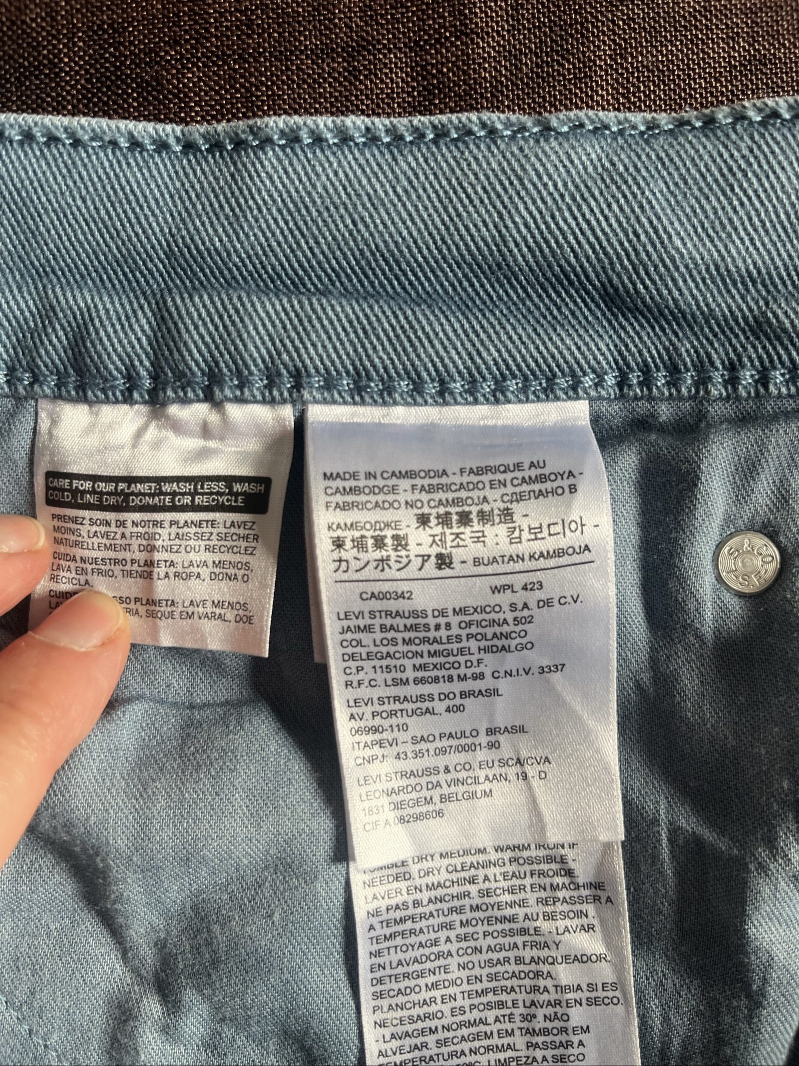 Levi's Men's Blue Denim 511 Shorts W36 Raw Hem image 6