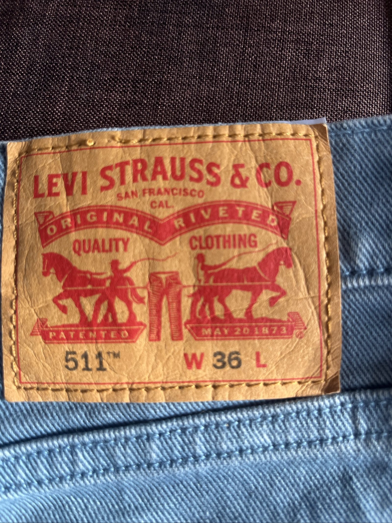 Levi's Men's Blue Denim 511 Shorts W36 Raw Hem image 8