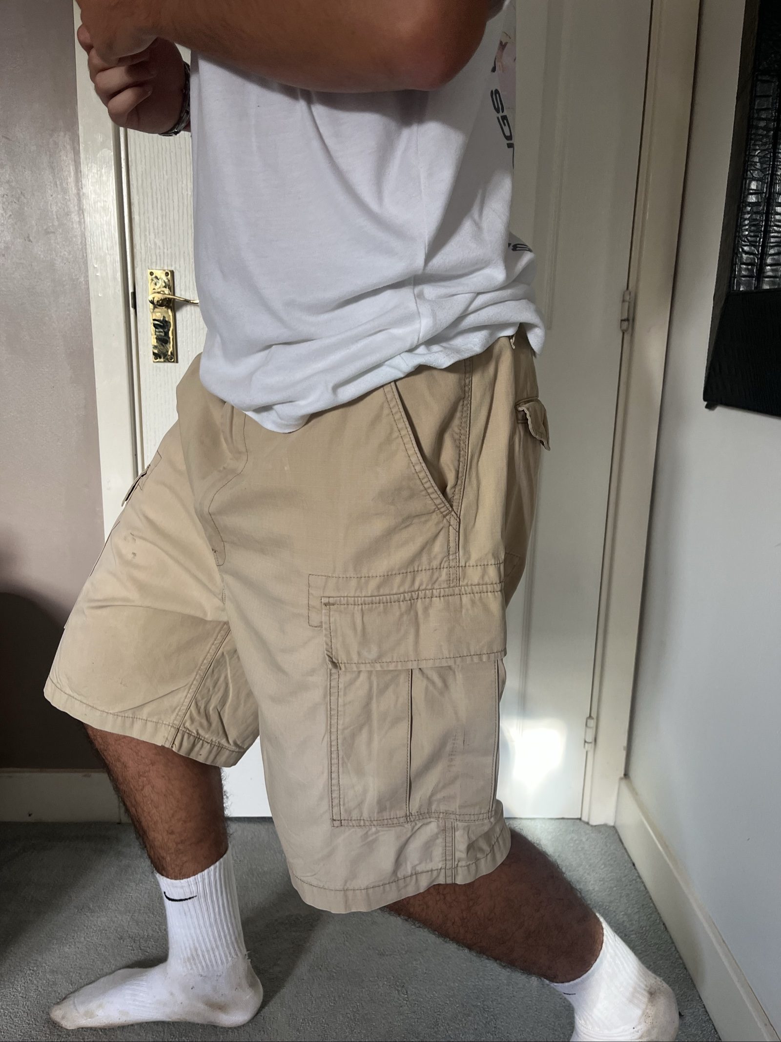 Levi's Men's Beige Cargo Shorts XLarge Cotton