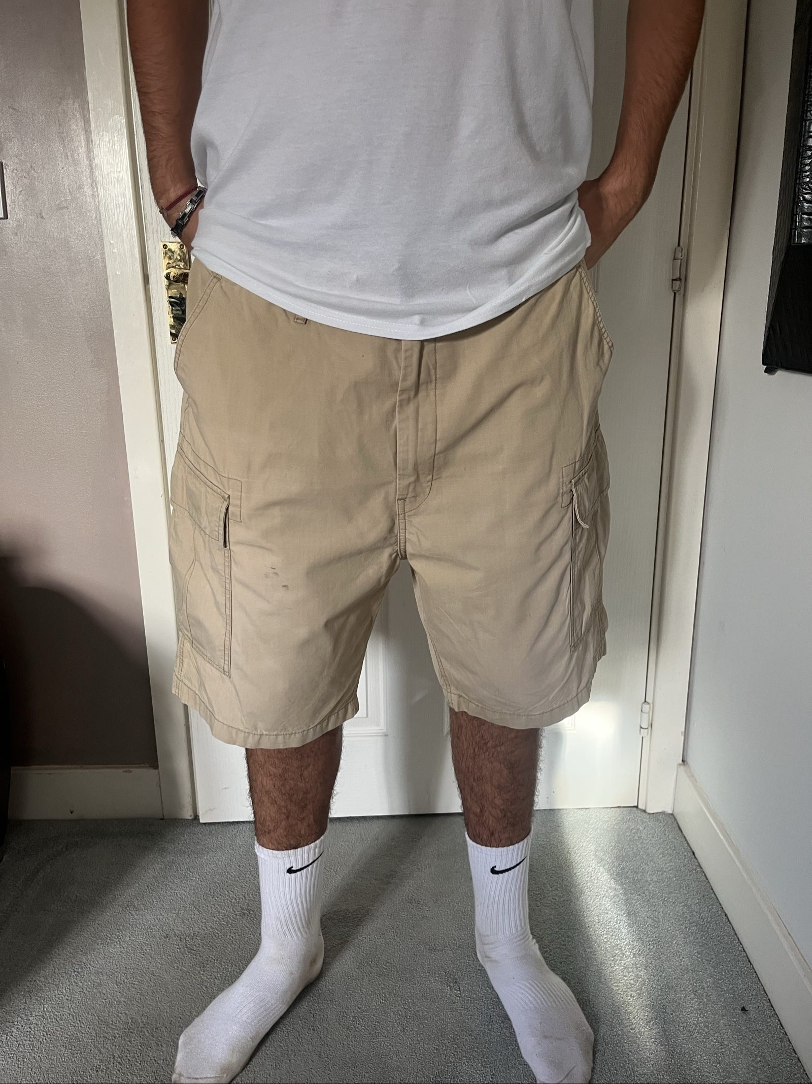 Levi's Men's Beige Cargo Shorts XLarge Cotton image 2
